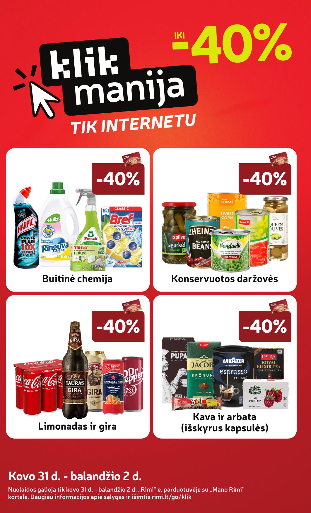 Naujausias RIMI kaininis katalogas 2026.03.31 - 2026.04.06