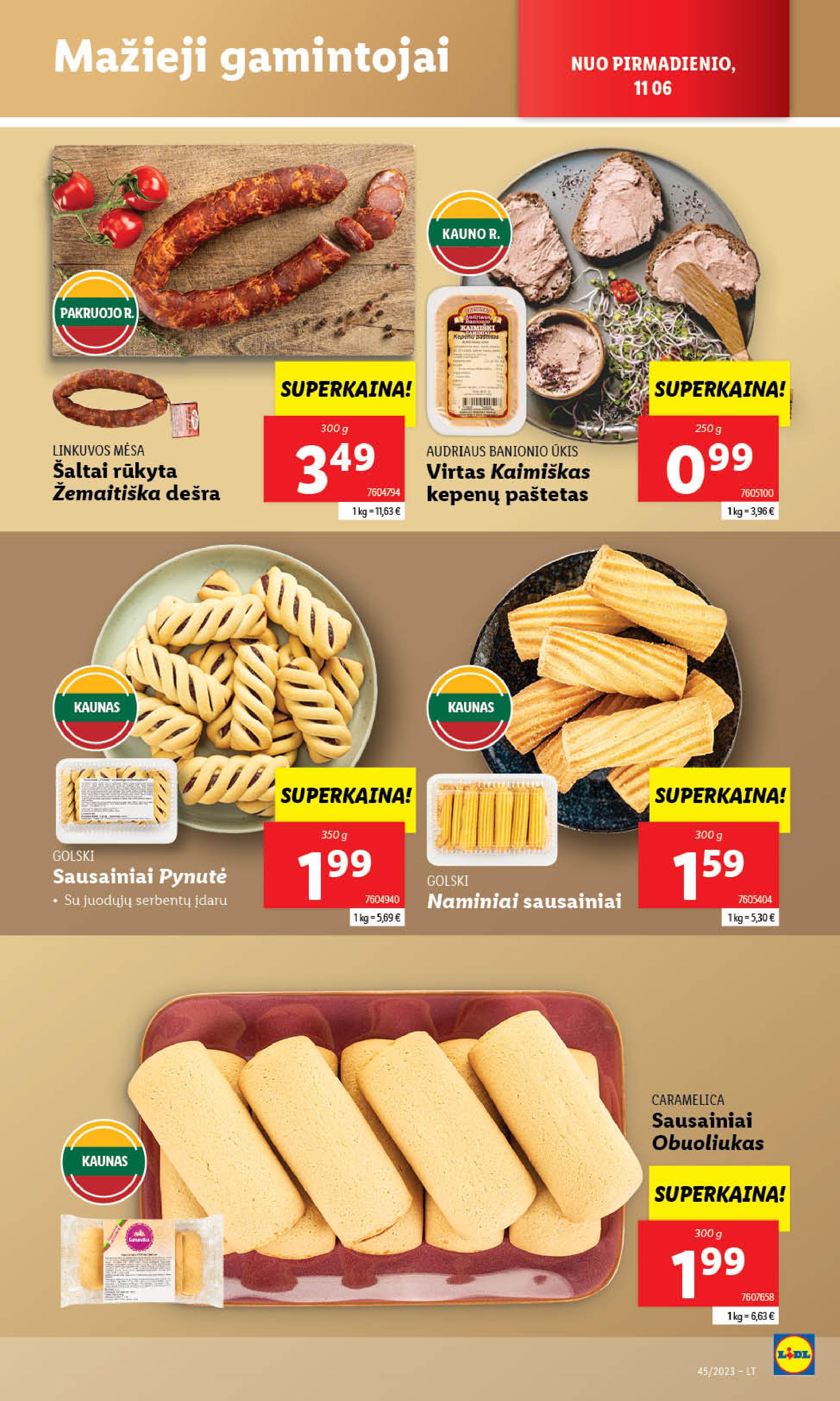 Naujausias LIDL kaininis katalogas 2023.11.06 - 2023.11.12