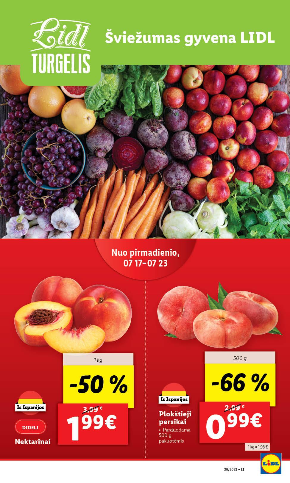 Naujausias LIDL kaininis katalogas 2023.07.17 - 2023.07.23