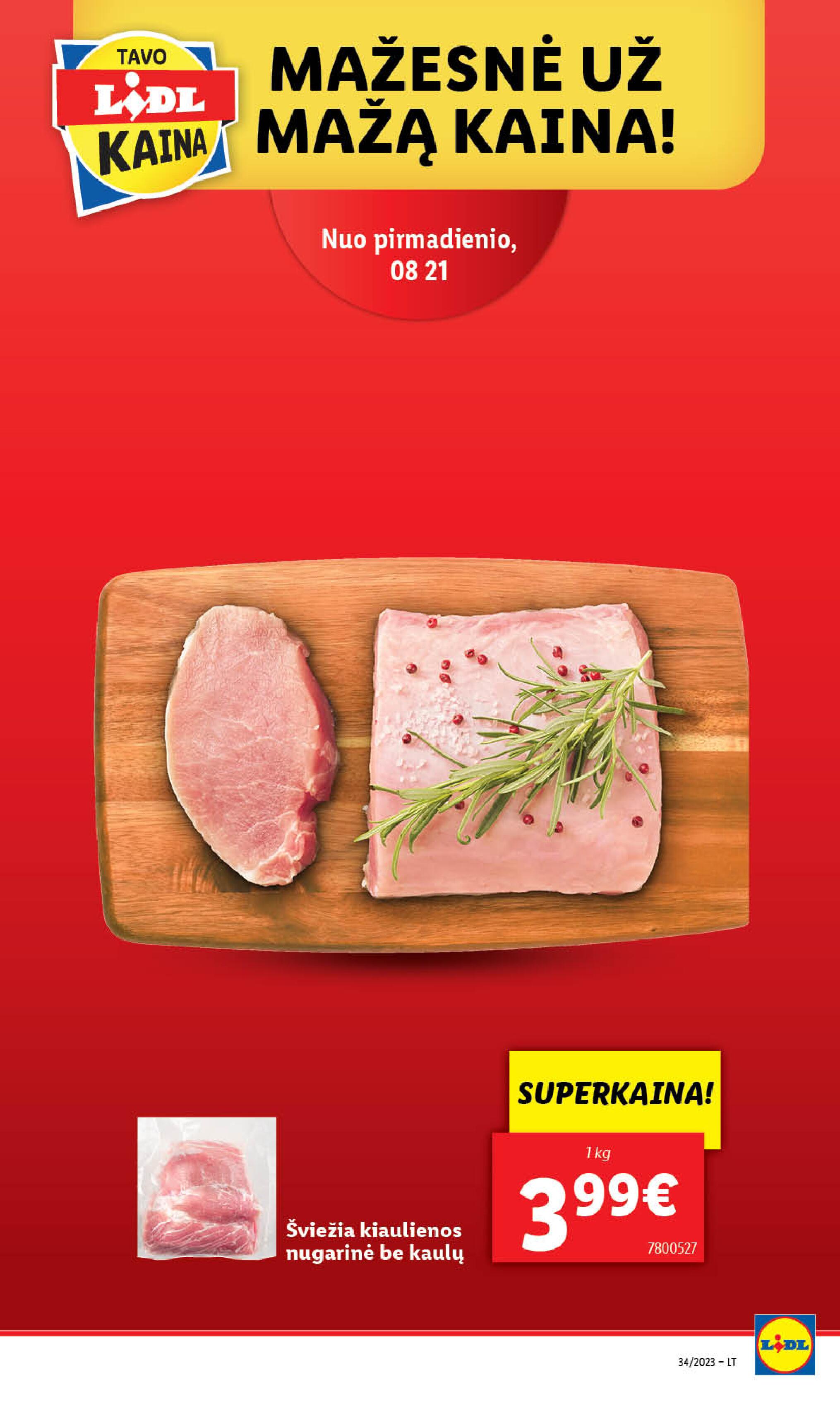 Naujausias LIDL kaininis katalogas 2023.08.21 - 2023.08.27