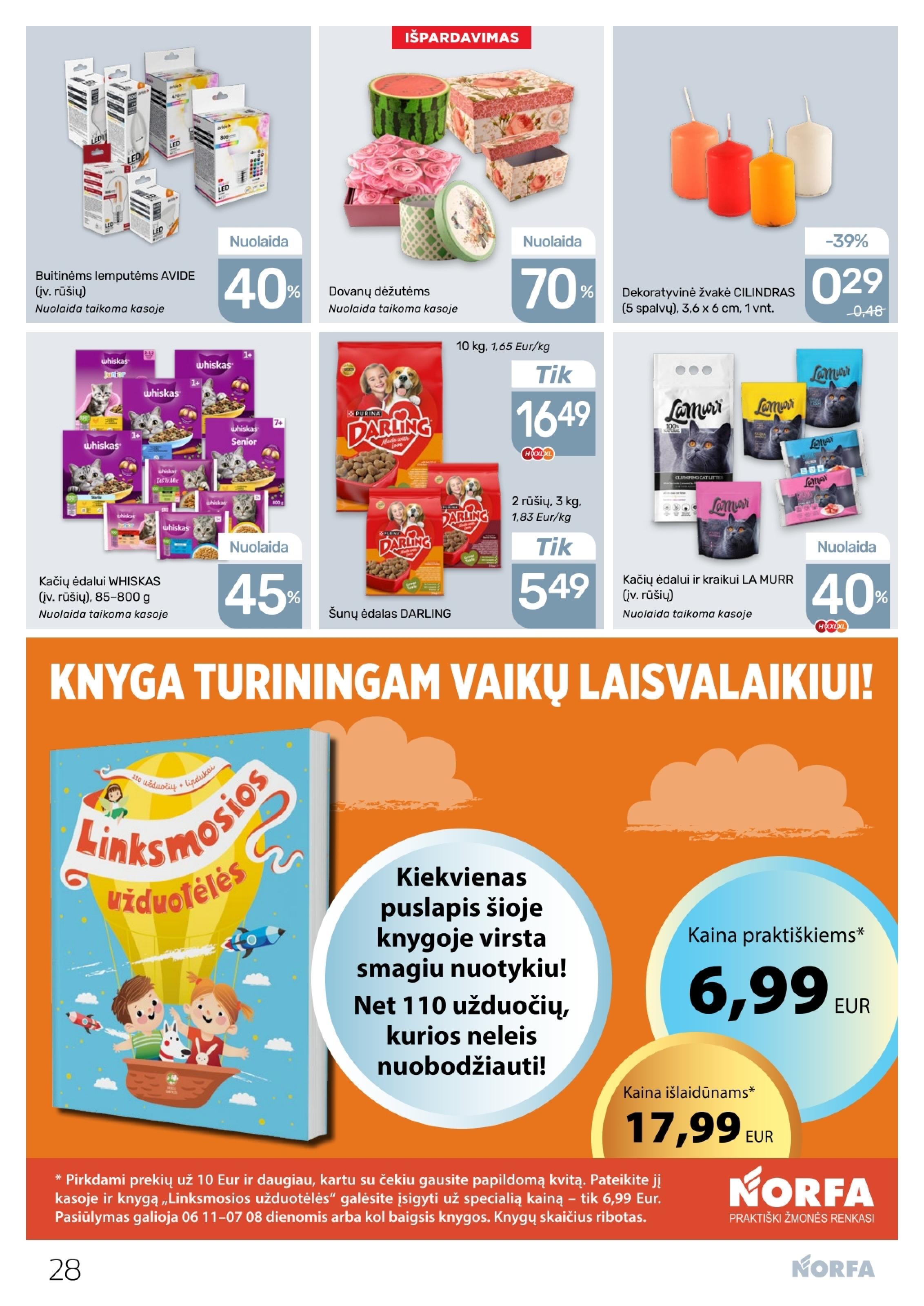 Naujausias NORFA kaininis katalogas 2026.06.25 - 2026.07.08