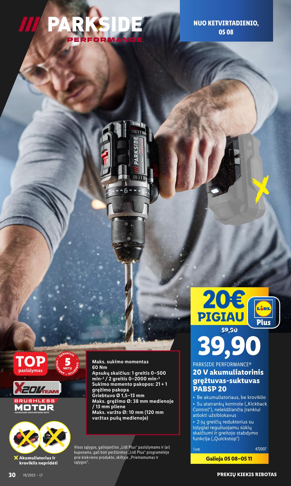LIDL ne maisto prekių leidinys 2025.05.05 - 2025.05.11