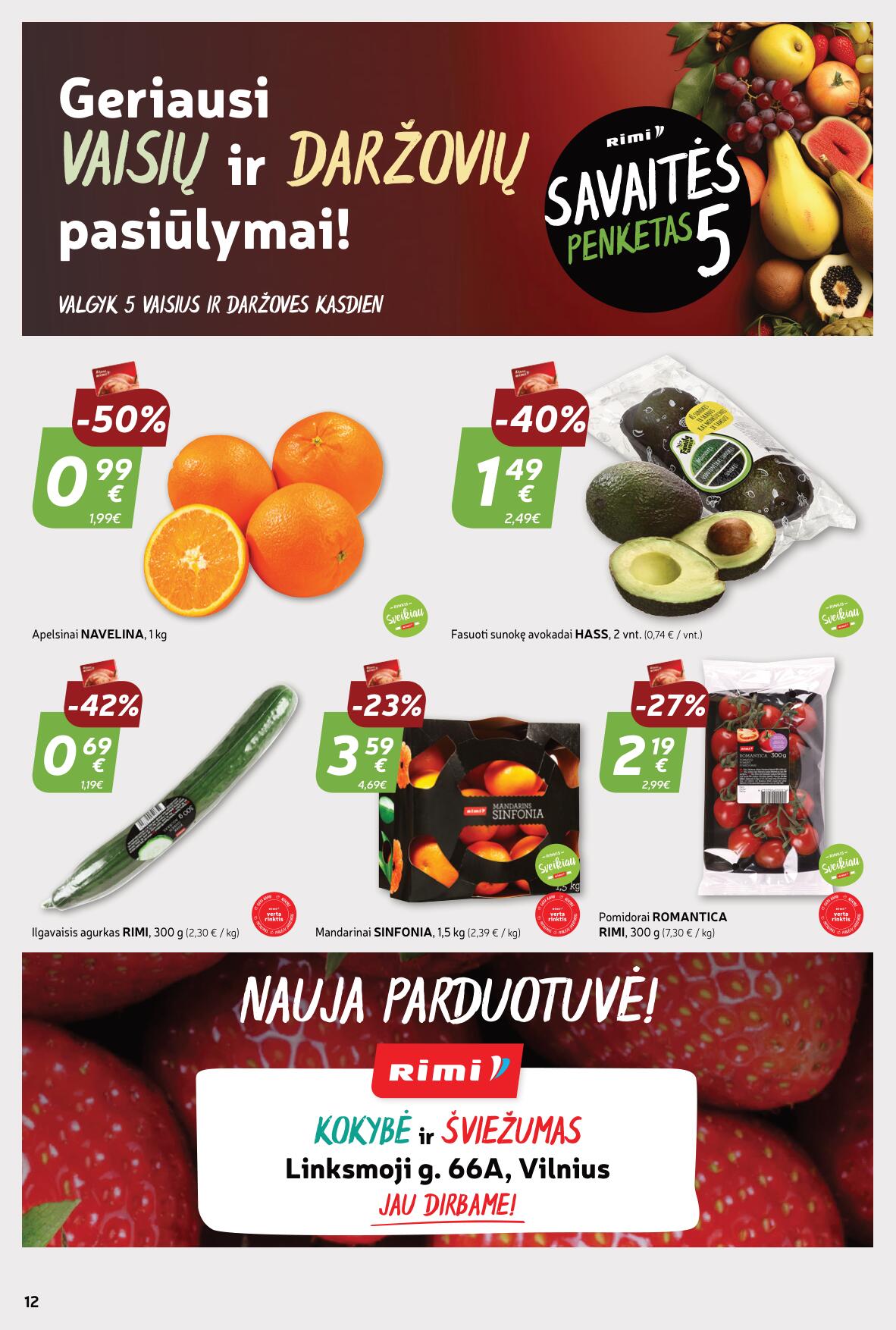 Naujausias RIMI kaininis katalogas 2023.12.12 - 2023.12.18