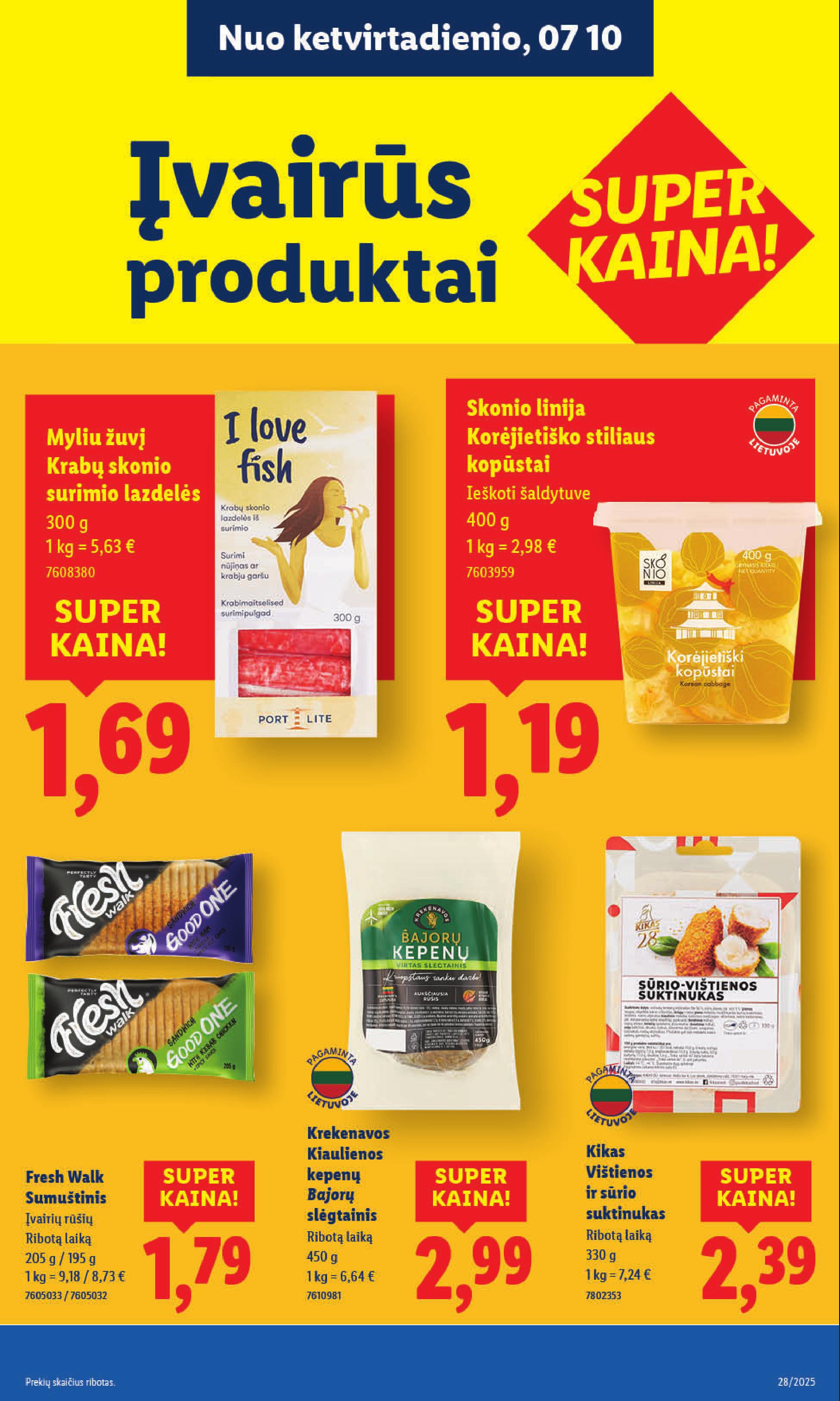 Naujausias LIDL kaininis katalogas 2025.07.07 - 2025.07.13