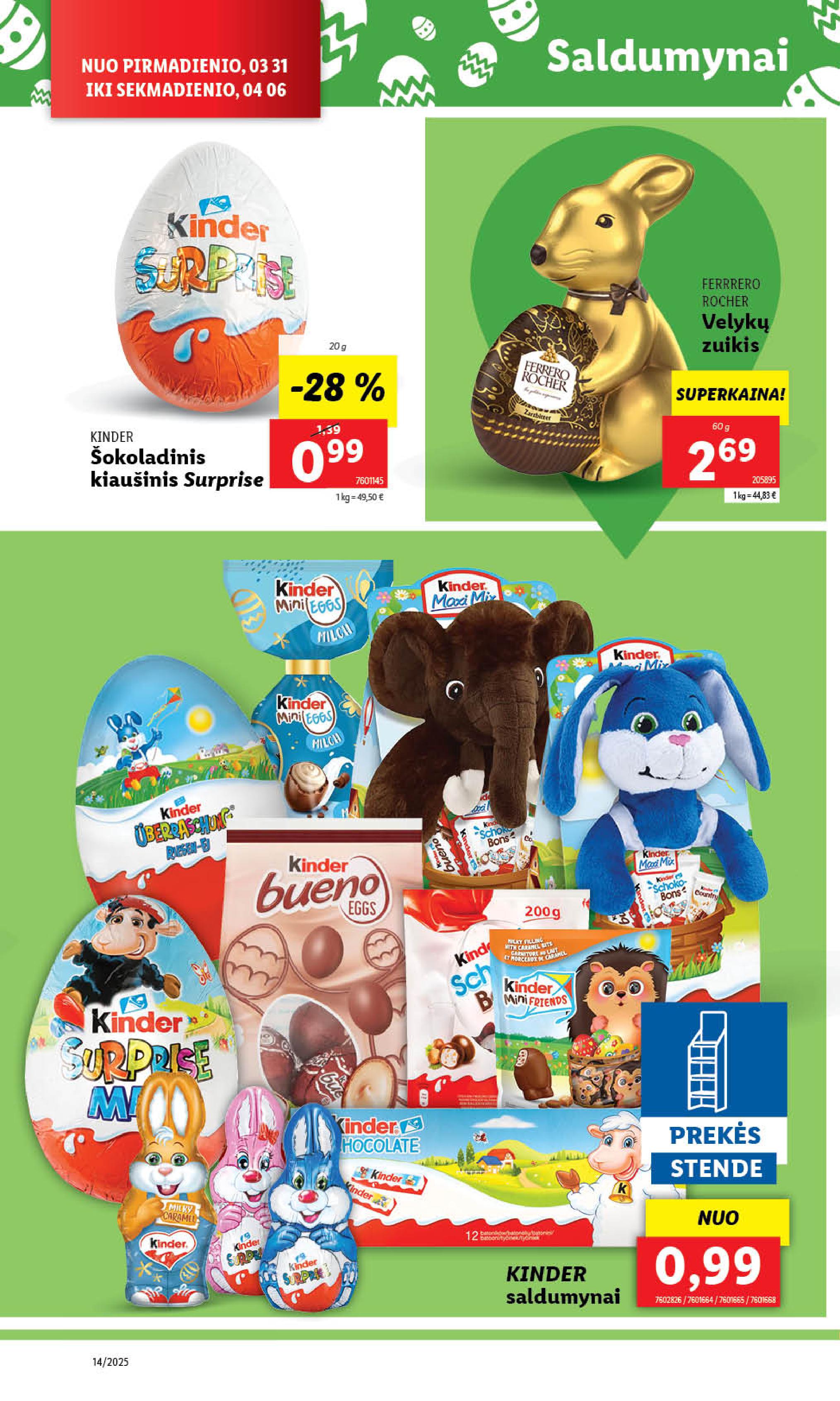 Naujausias LIDL kaininis katalogas 2025.03.31 - 2025.04.06