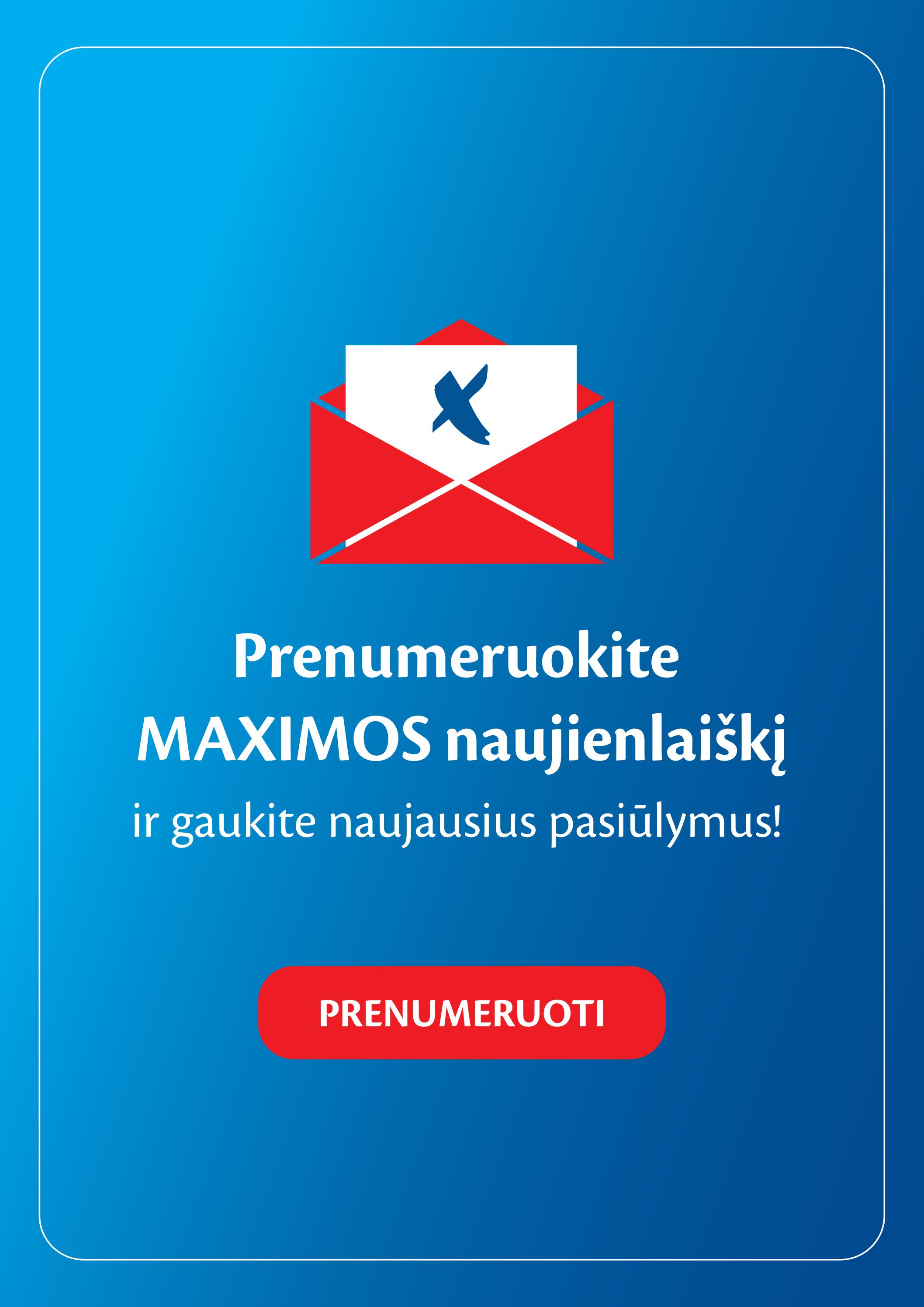Naujausias MAXIMA kaininis katalogas 2023.05.09 - 2023.05.15