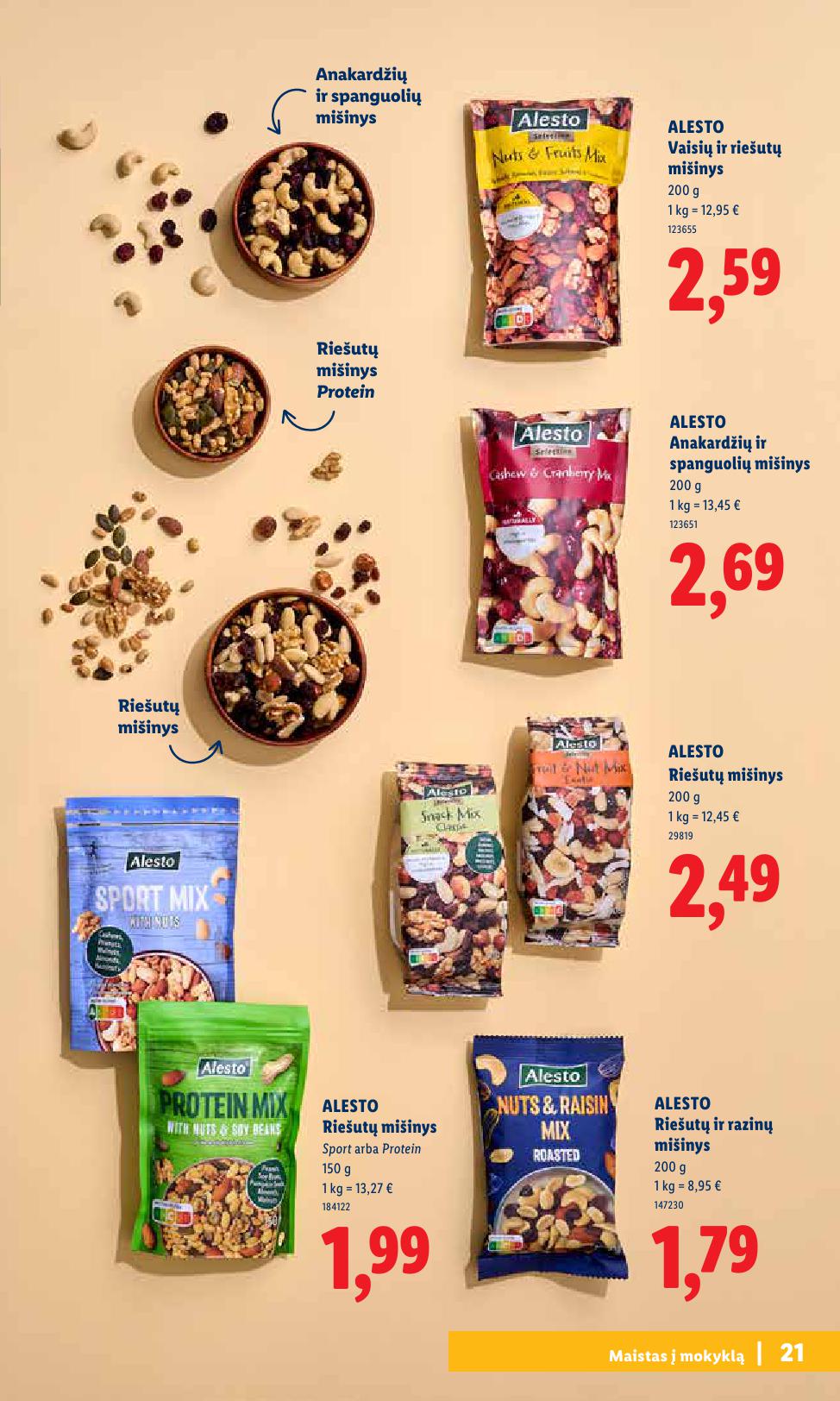 LIDL mokyklinių prekių katalogas "Atgal į mokyklą"