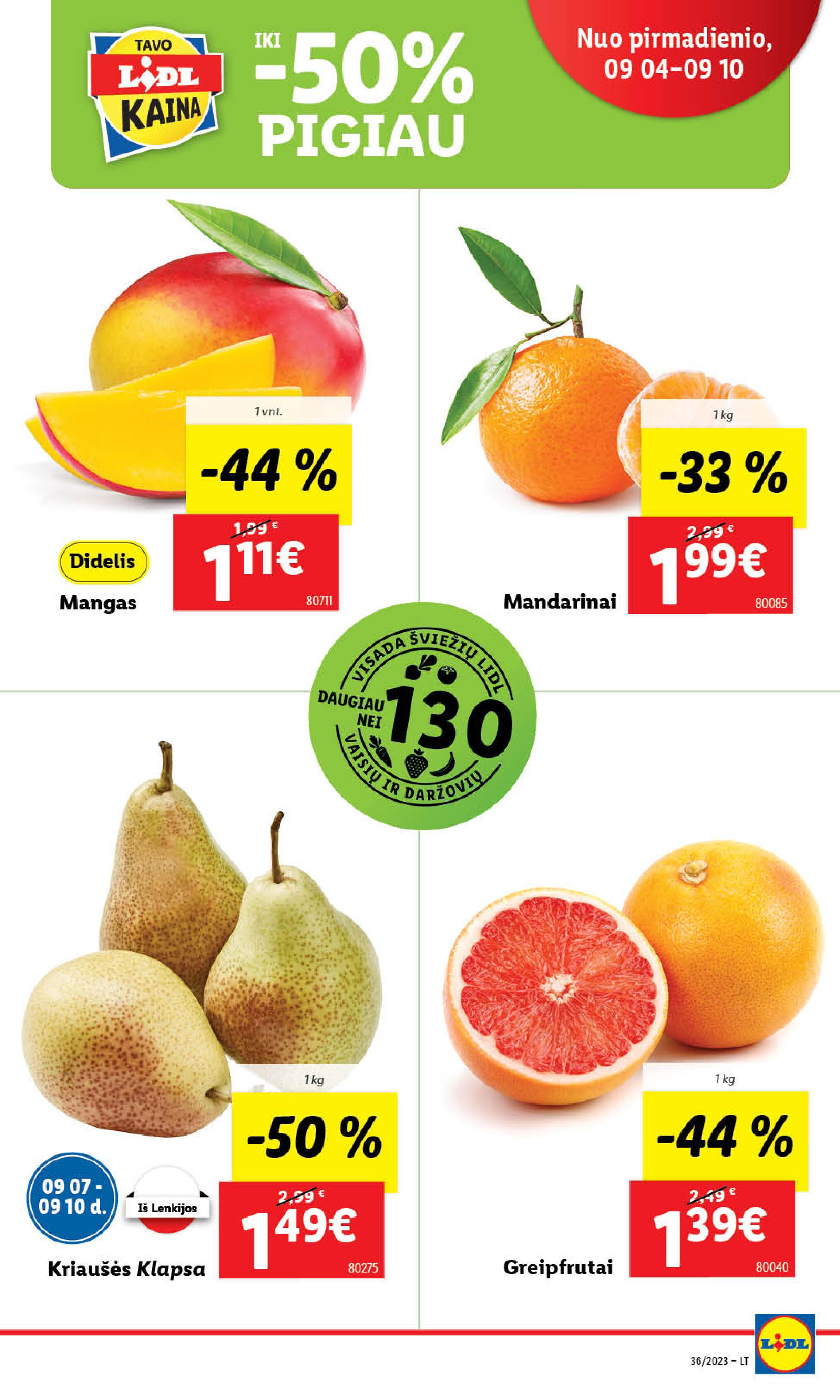 Naujausias LIDL kaininis katalogas 2023.09.04 - 2023.09.10