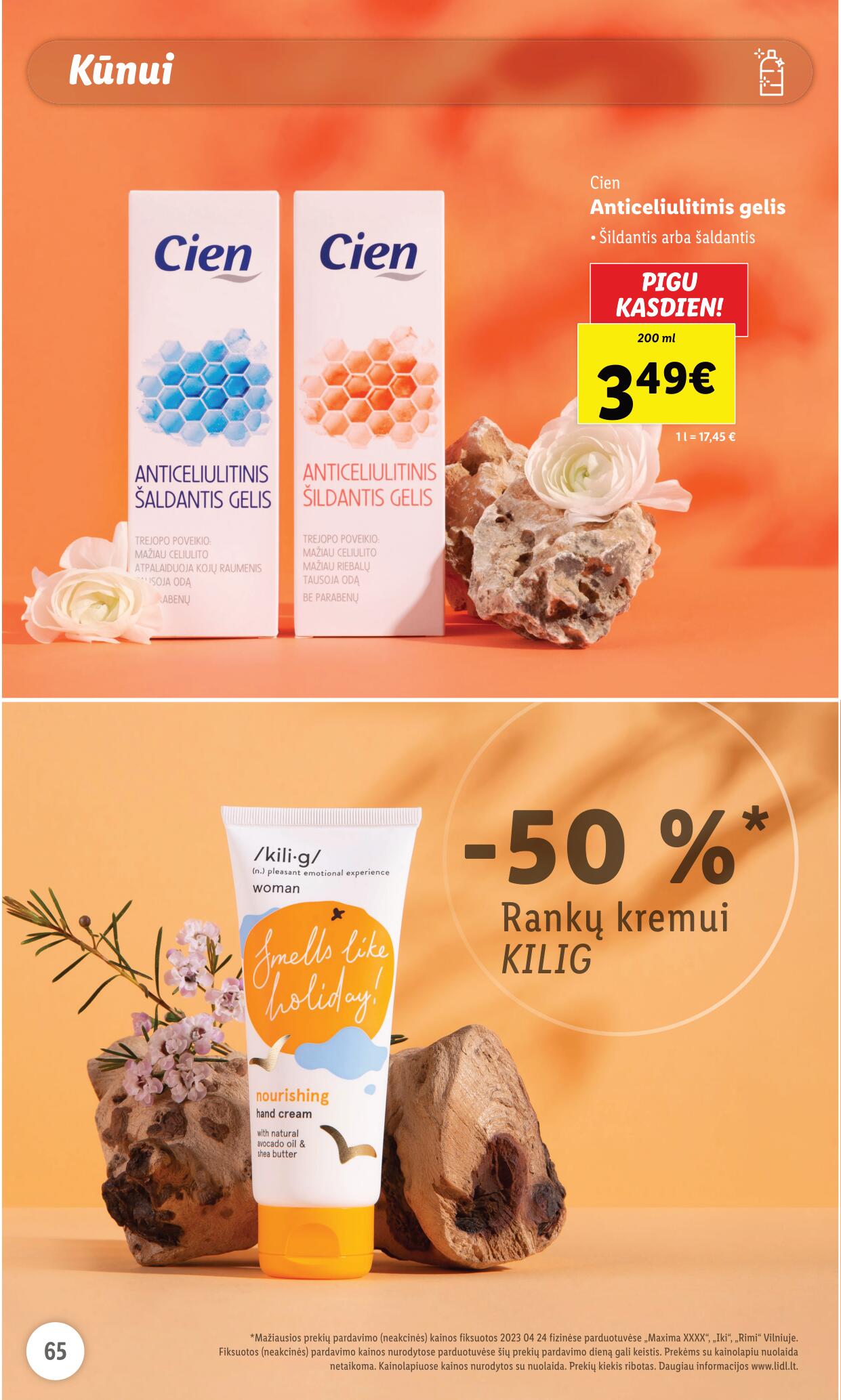 LIDL prekių katalogas "Grožio festivalis" galioja nuo 2023.05.01