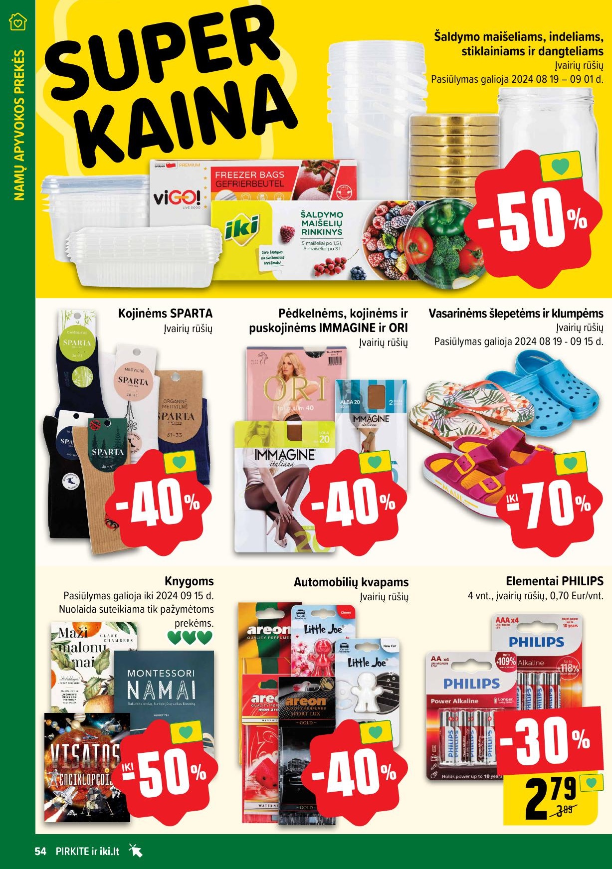 Naujausias IKI kaininis katalogas 2024.08.19 - 2024.08.25