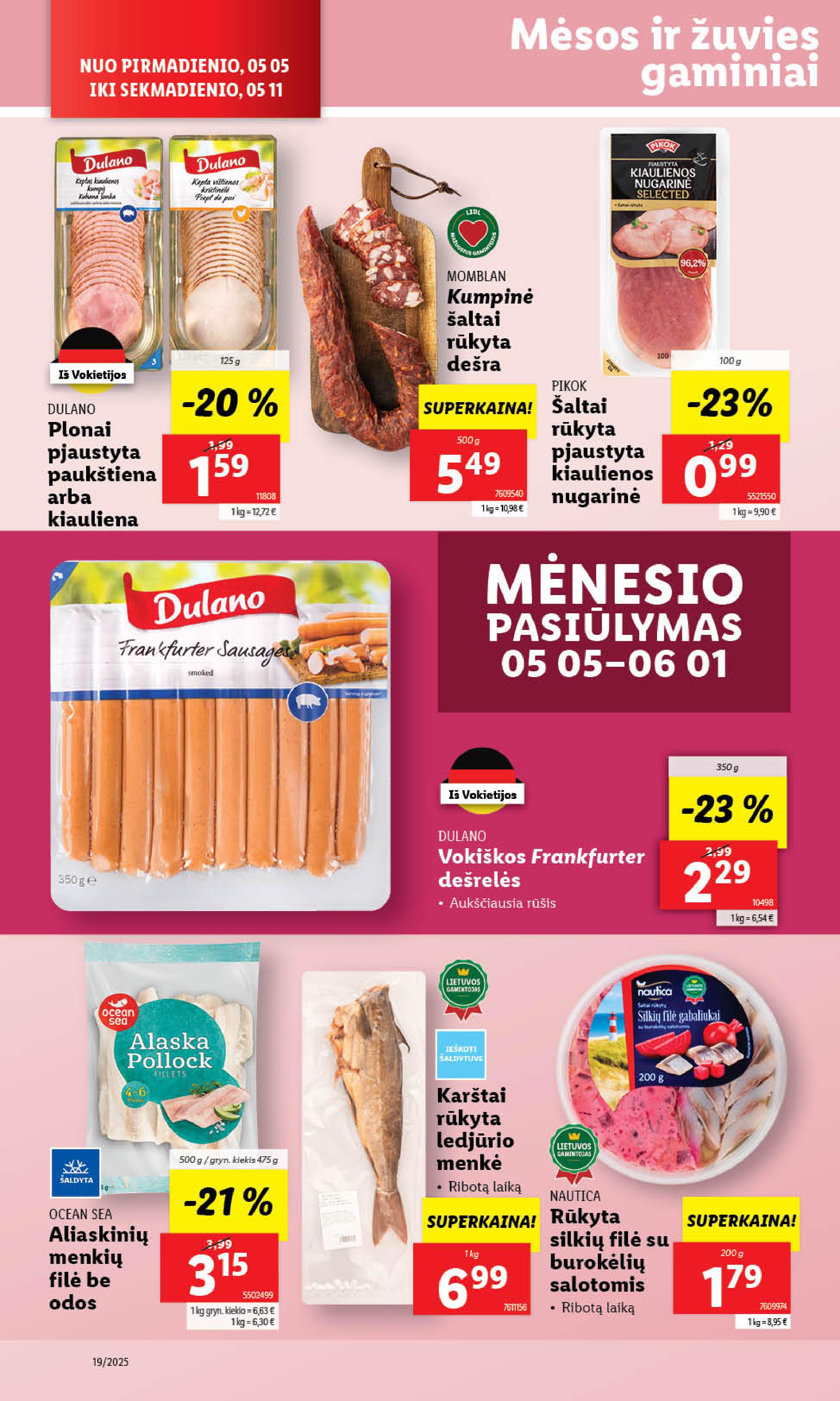 Naujausias LIDL kaininis katalogas 2025.05.05 - 2025.05.11