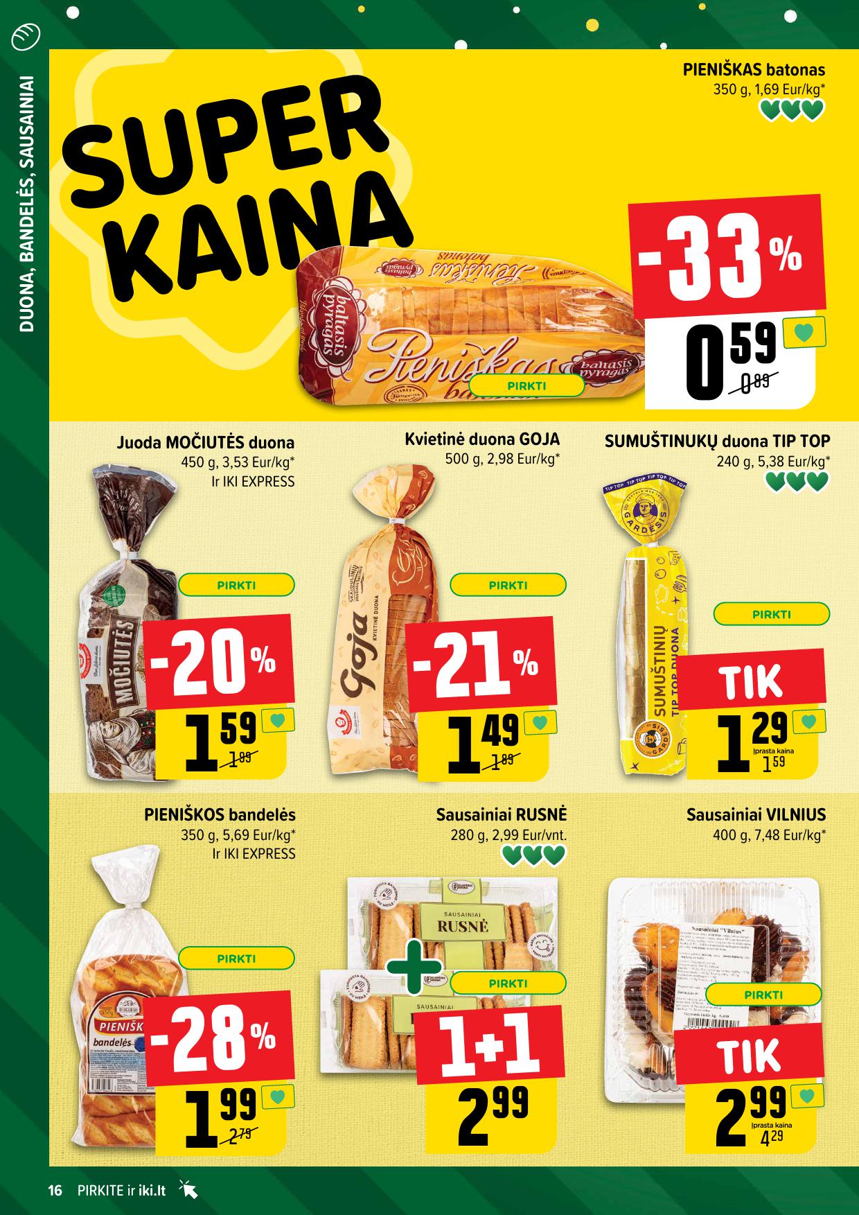 Naujausias IKI kaininis katalogas 2024.11.11 - 2024.11.17