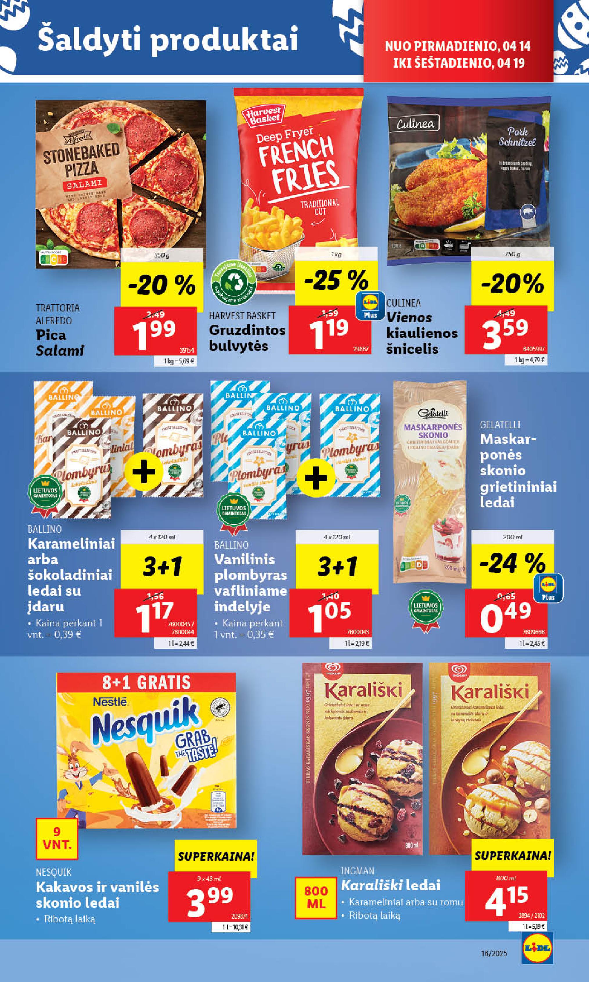 Naujausias LIDL kaininis katalogas 2025.04.14 - 2025.04.19