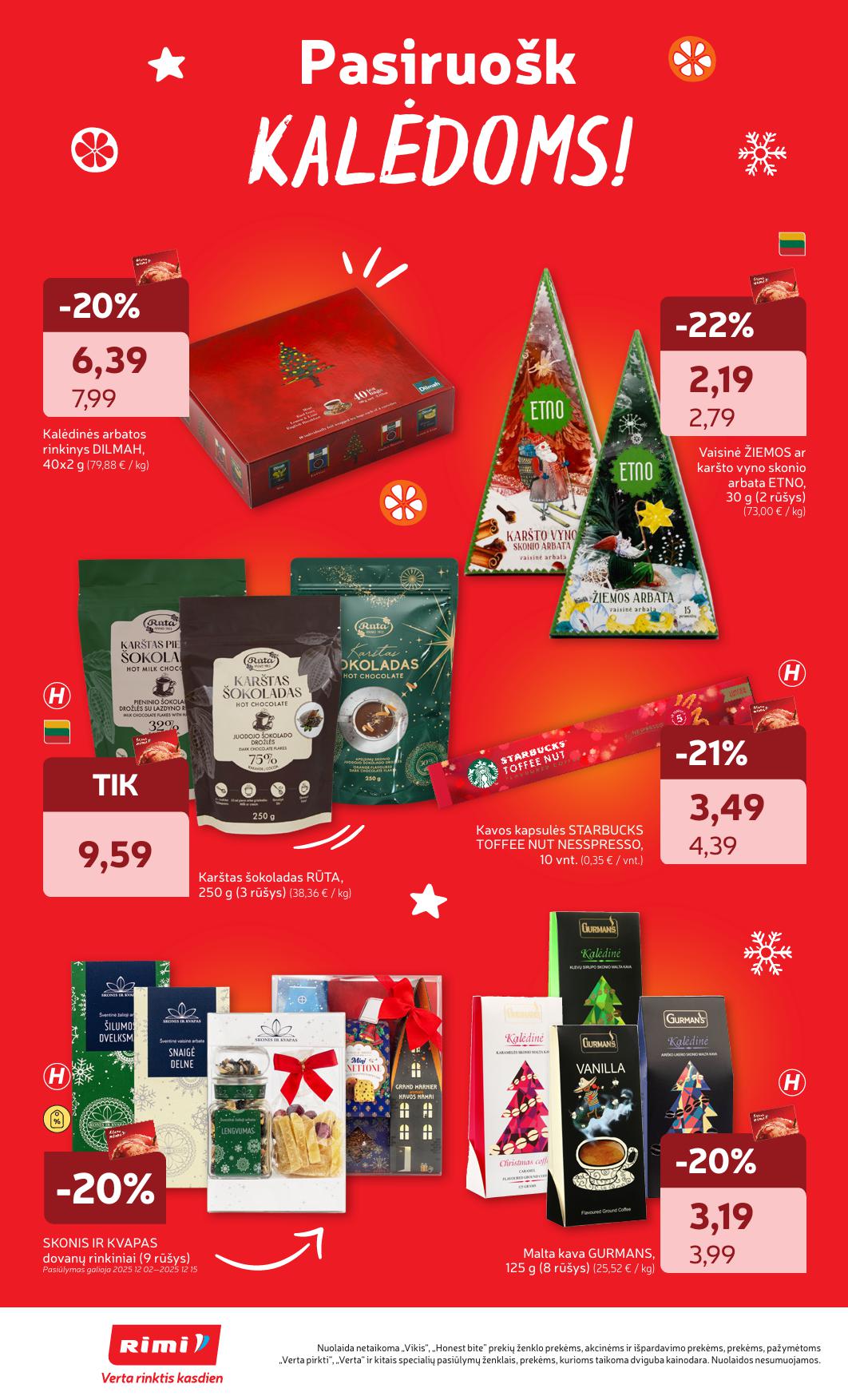Naujausias RIMI kaininis katalogas 2025.12.02 - 2025.12.08