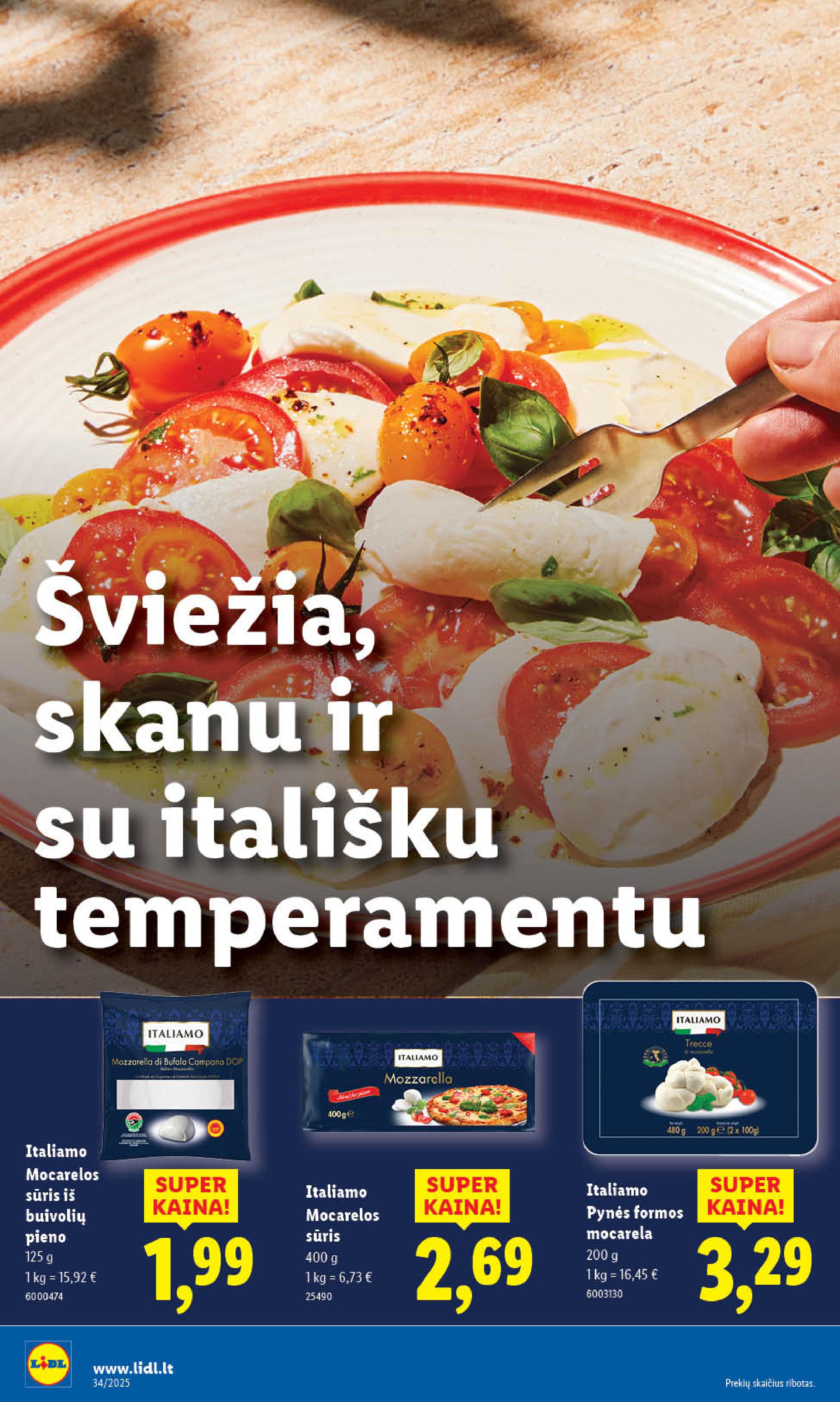 Naujas LIDL leidinys nuo 2025.08.18 iki 2025.08.24
