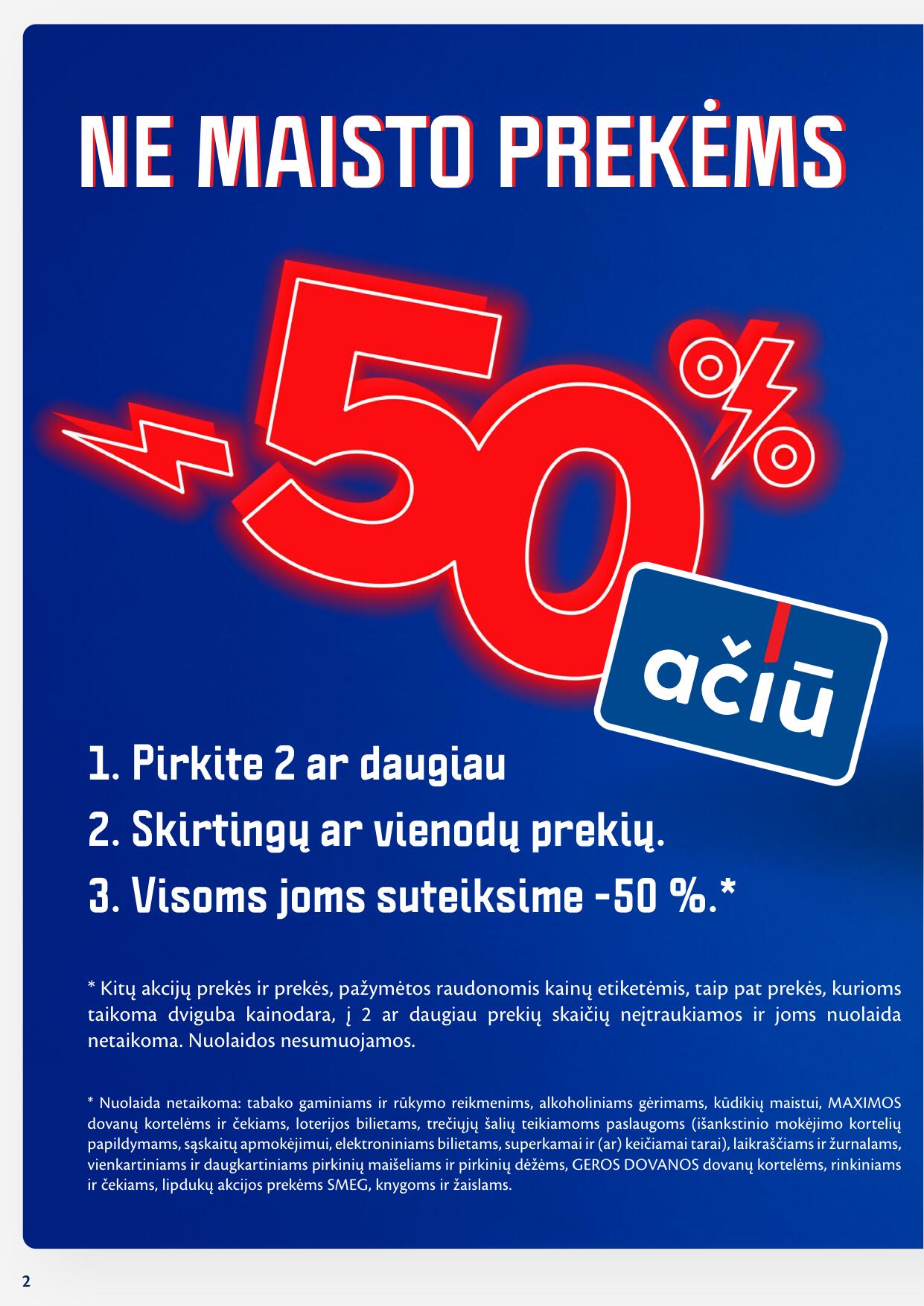 MAXIMA leidinukas "Didžiųjų nuolaidų dienos" galioja 2023.11.24 iki 2023.11.26