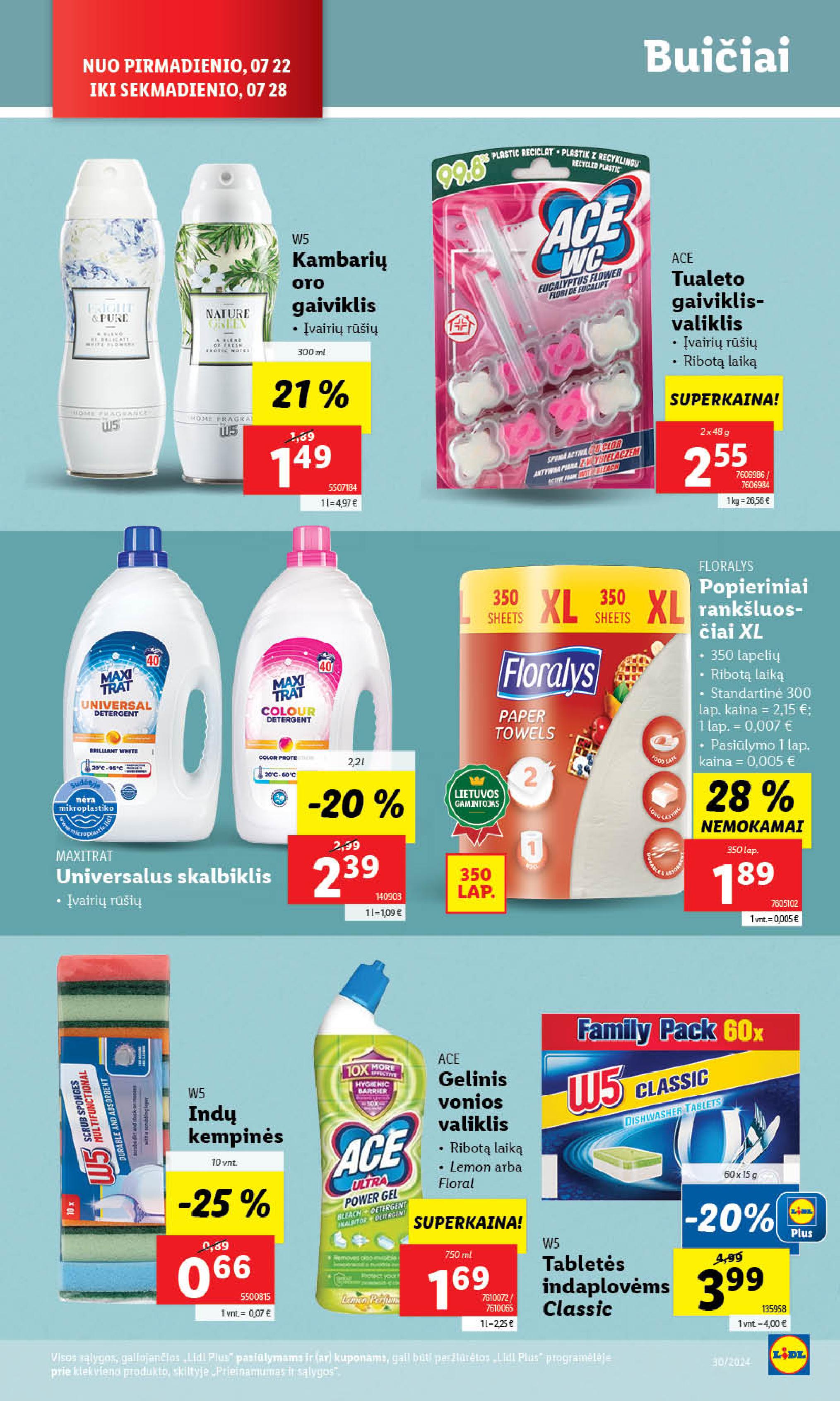 Naujausias LIDL kaininis katalogas 2024.07.22 - 2024.07.28