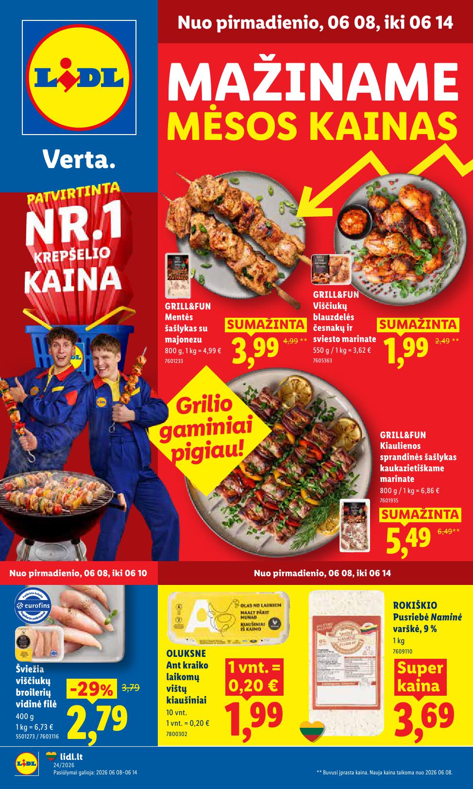 Naujausias LIDL kaininis katalogas 2026.06.08 - 2026.06.14