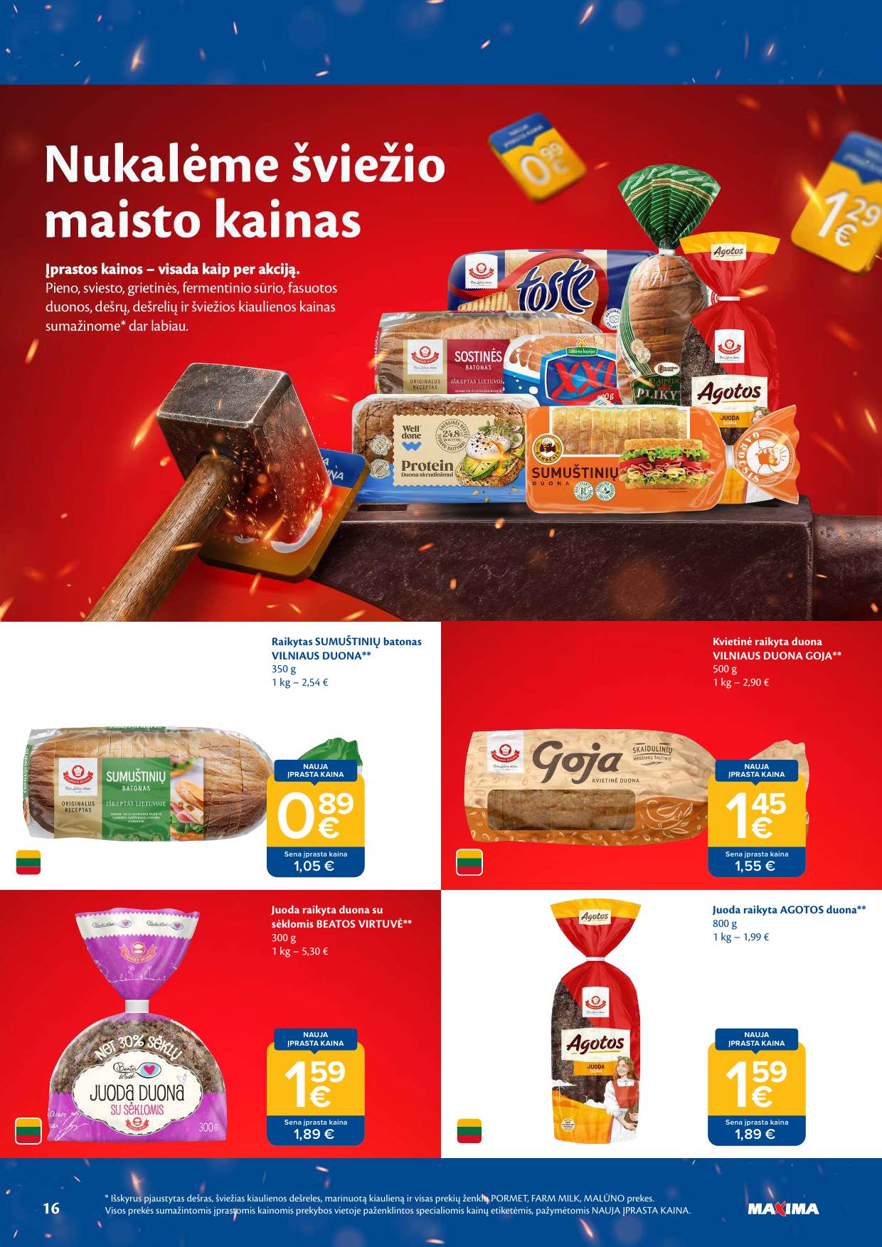 Naujausias MAXIMA kaininis katalogas 2026.09.08 - 2026.09.14