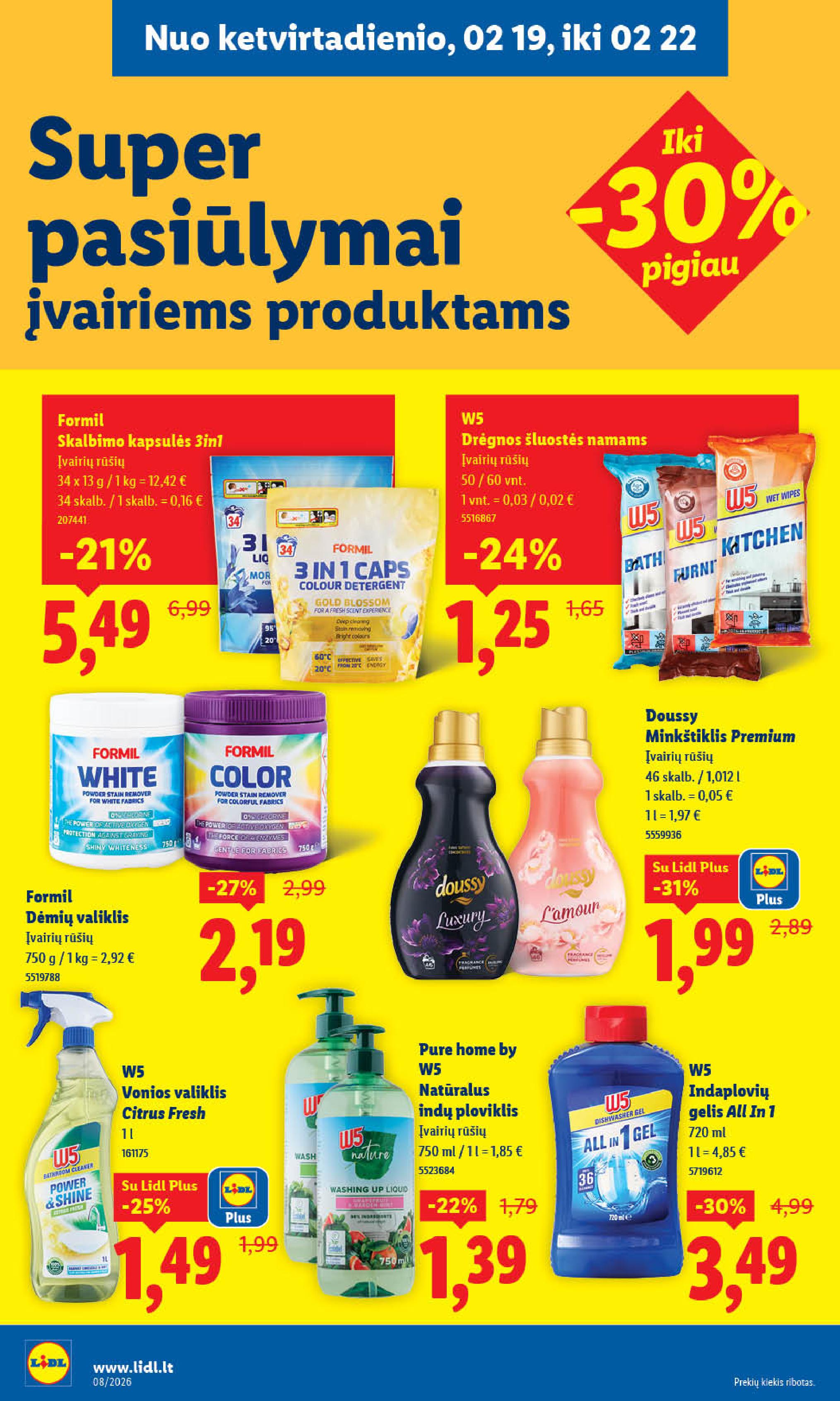 Naujausias LIDL kaininis katalogas 2026.02.16 - 2026.02.22