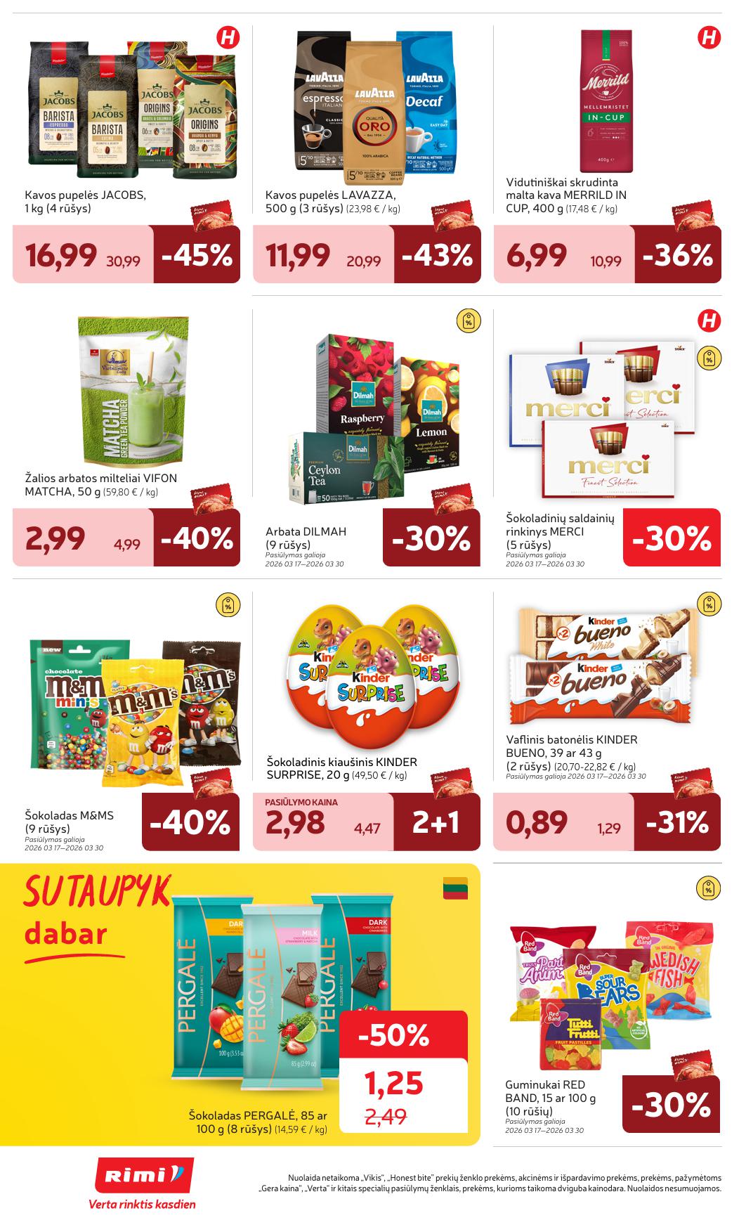 Naujausias RIMI kaininis katalogas 2026.03.17 - 2026.03.23