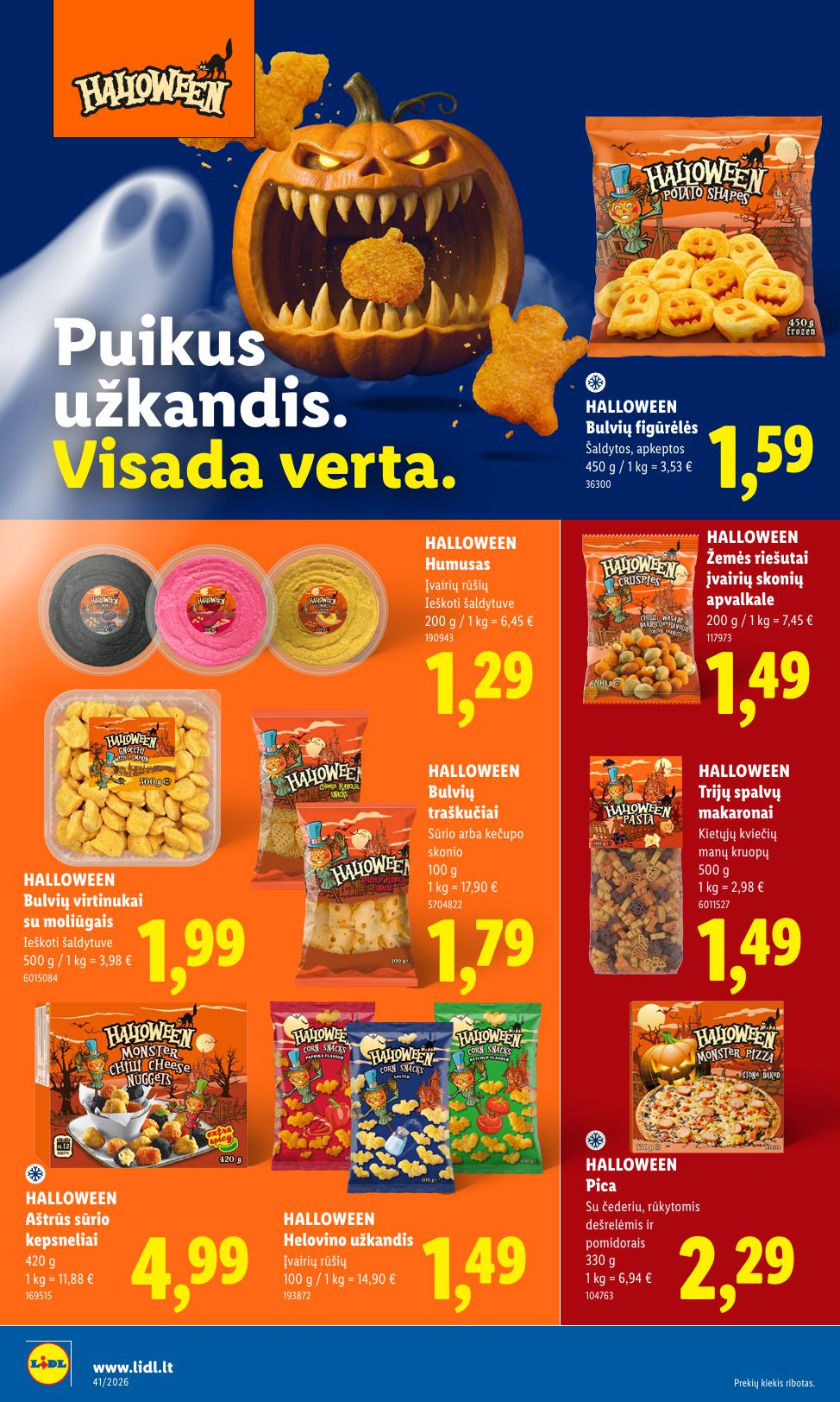 Naujausias LIDL kaininis katalogas 2026.10.05 - 2026.10.11