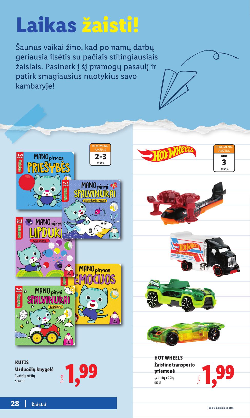 LIDL mokyklinių prekių katalogas "Atgal į mokyklą"