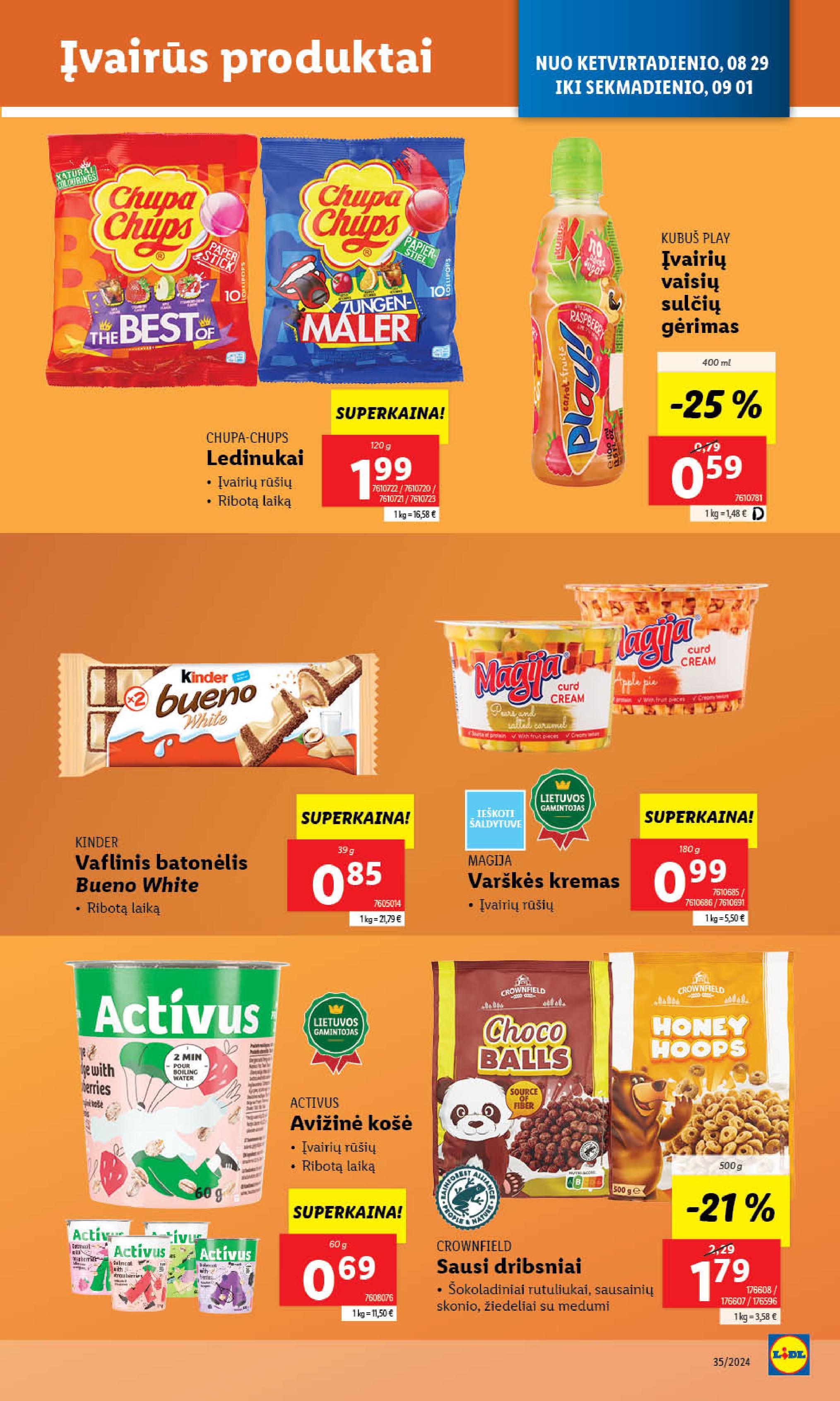 Naujausias LIDL kaininis katalogas 2024.08.26 - 2024.09.01