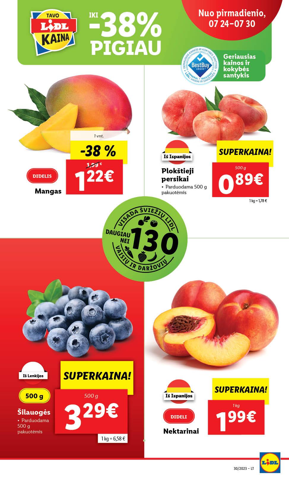 Naujausias LIDL kaininis katalogas 2023.07.24 - 2023.07.30
