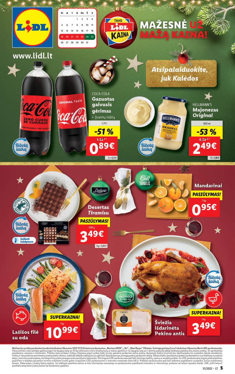 Naujausias LIDL kaininis katalogas 2022.12.19 - 2022.12.25