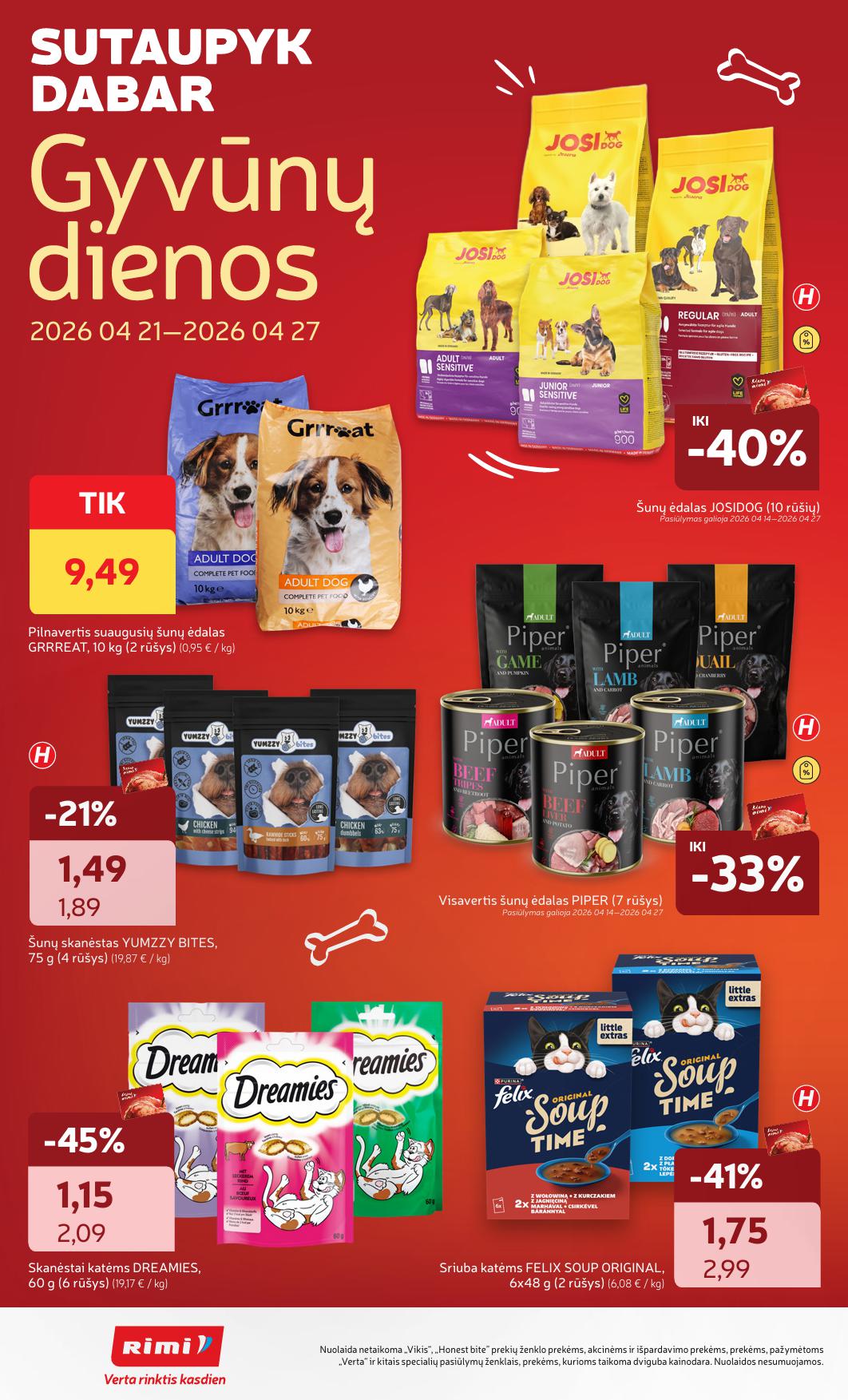 RIMI akcijų ir nuolaidų leidinys Nr.17 2026.04.21  - 2026.04.27