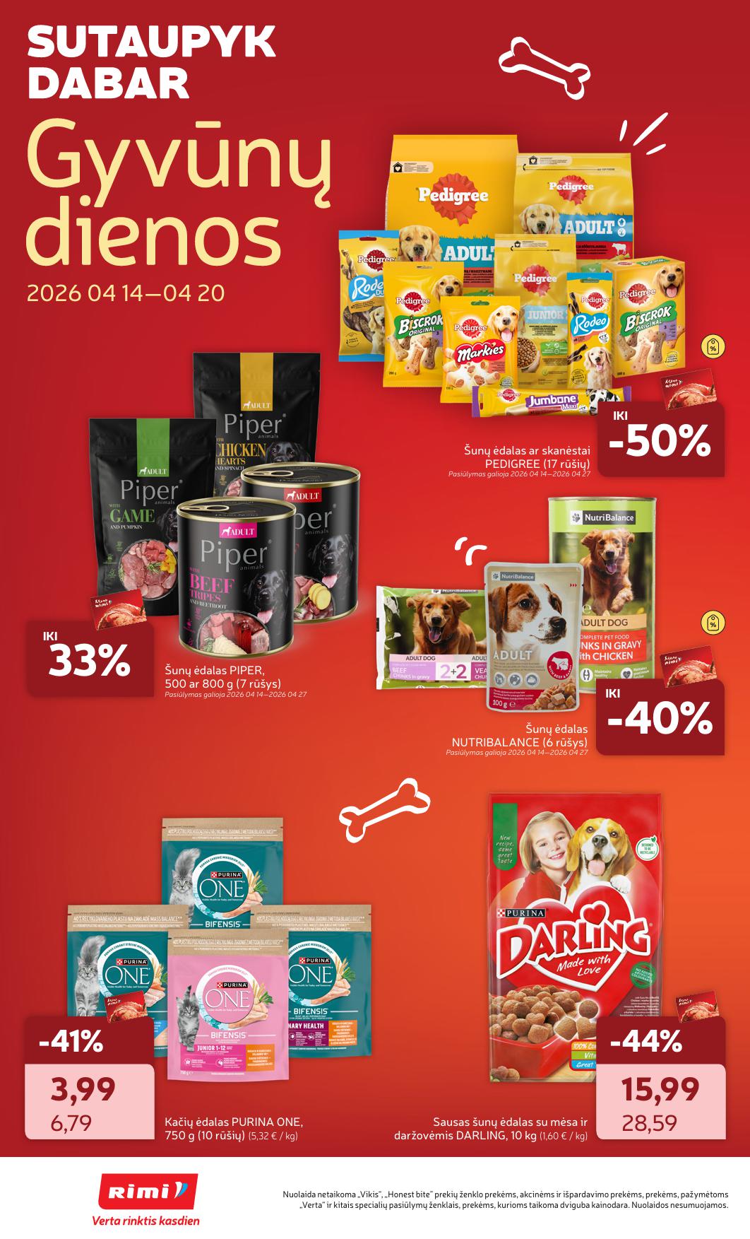 Naujausias RIMI kaininis katalogas 2026.04.14 - 2026.04.20