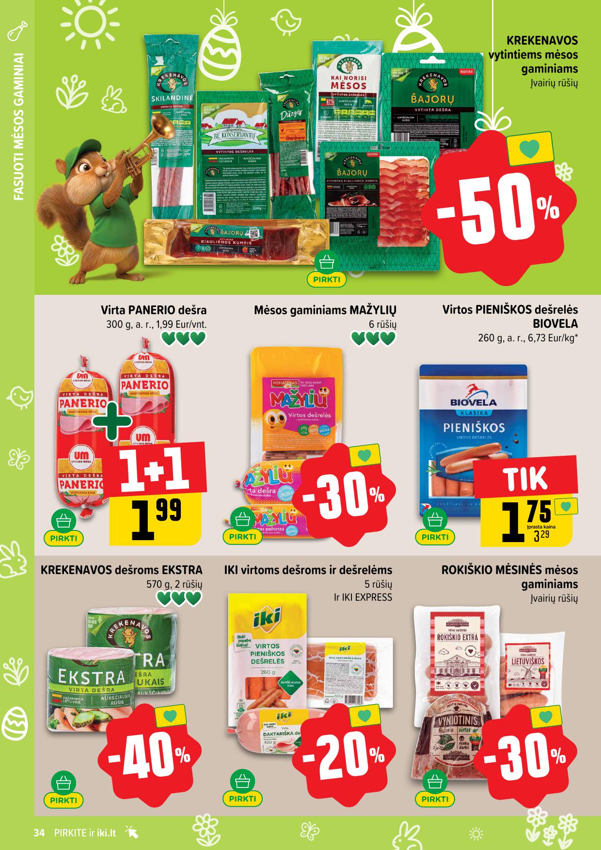 Naujausias IKI kaininis katalogas 2026.03.16 - 2026.03.22