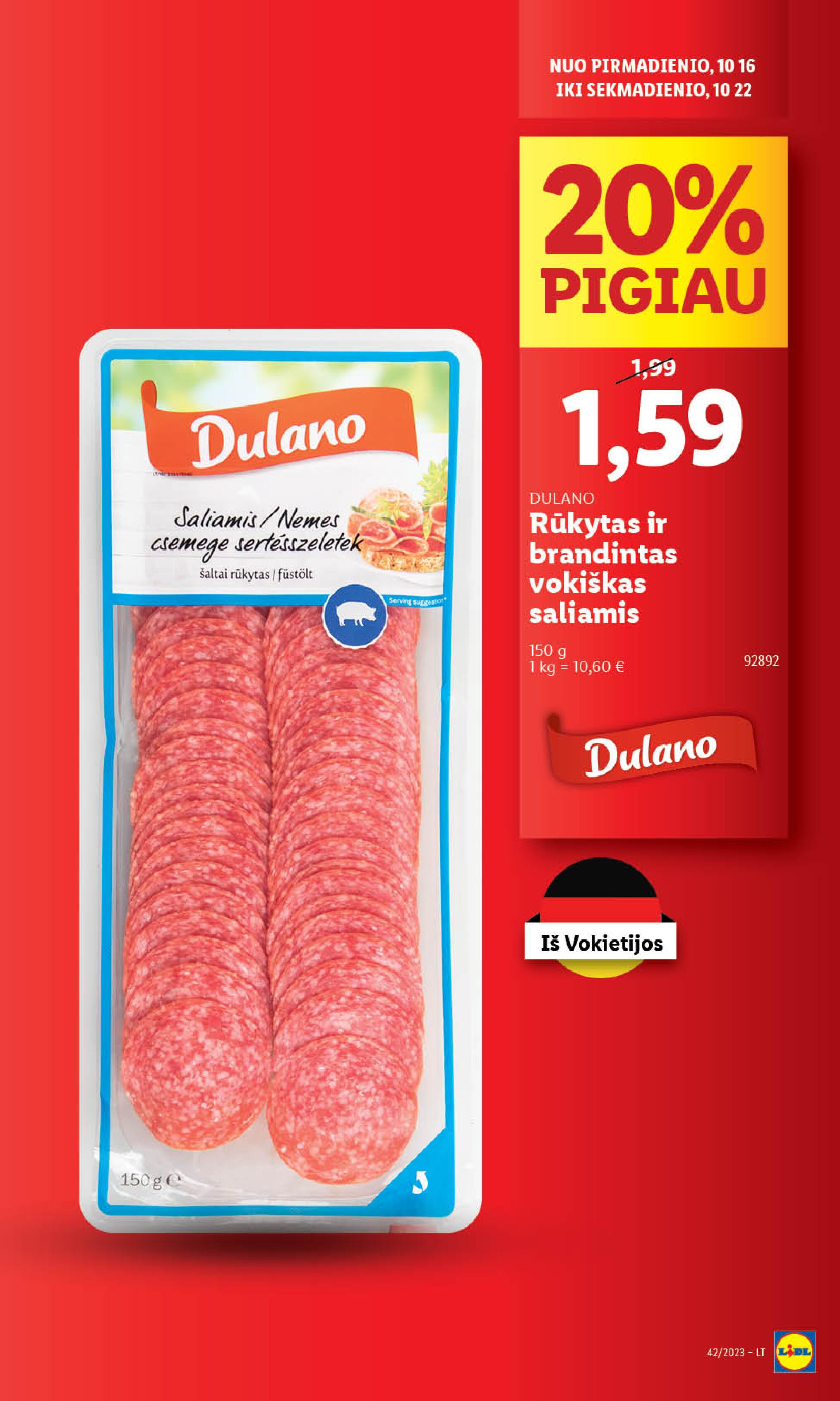 Naujausias LIDL kaininis katalogas 2023.10.16 - 2023.10.22