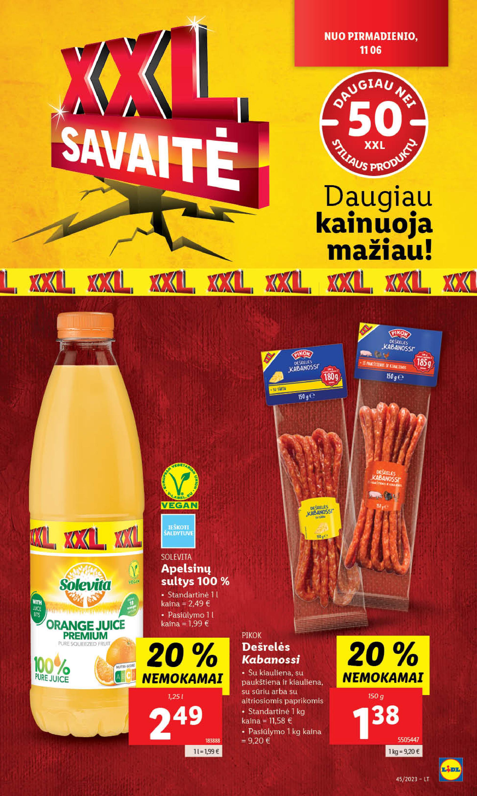 Naujausias LIDL kaininis katalogas 2023.11.06 - 2023.11.12