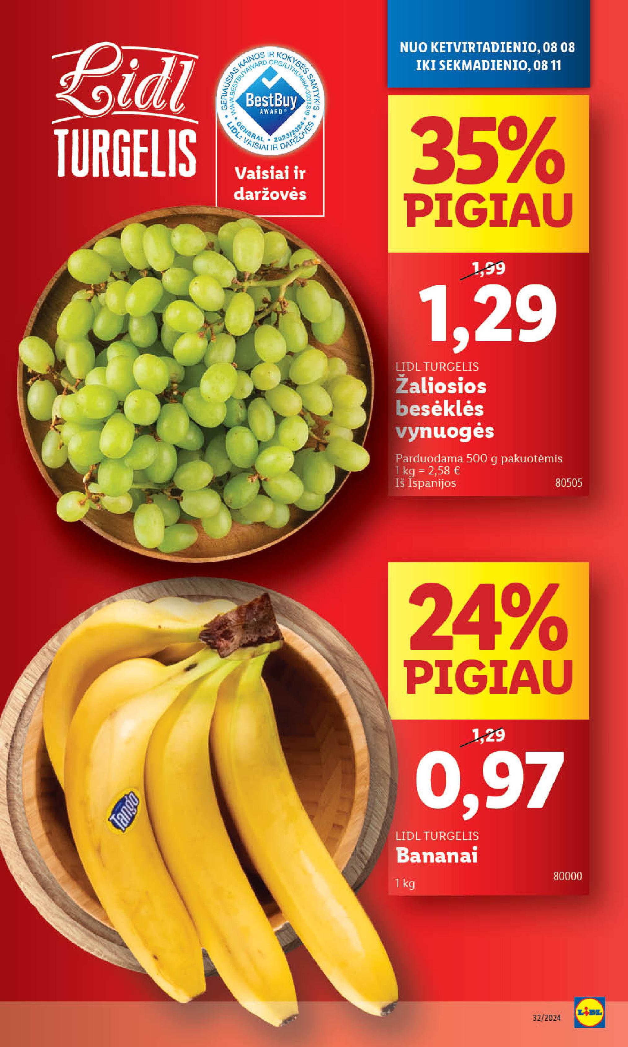 Naujausias LIDL kaininis katalogas 2024.08.05 - 2024.08.11