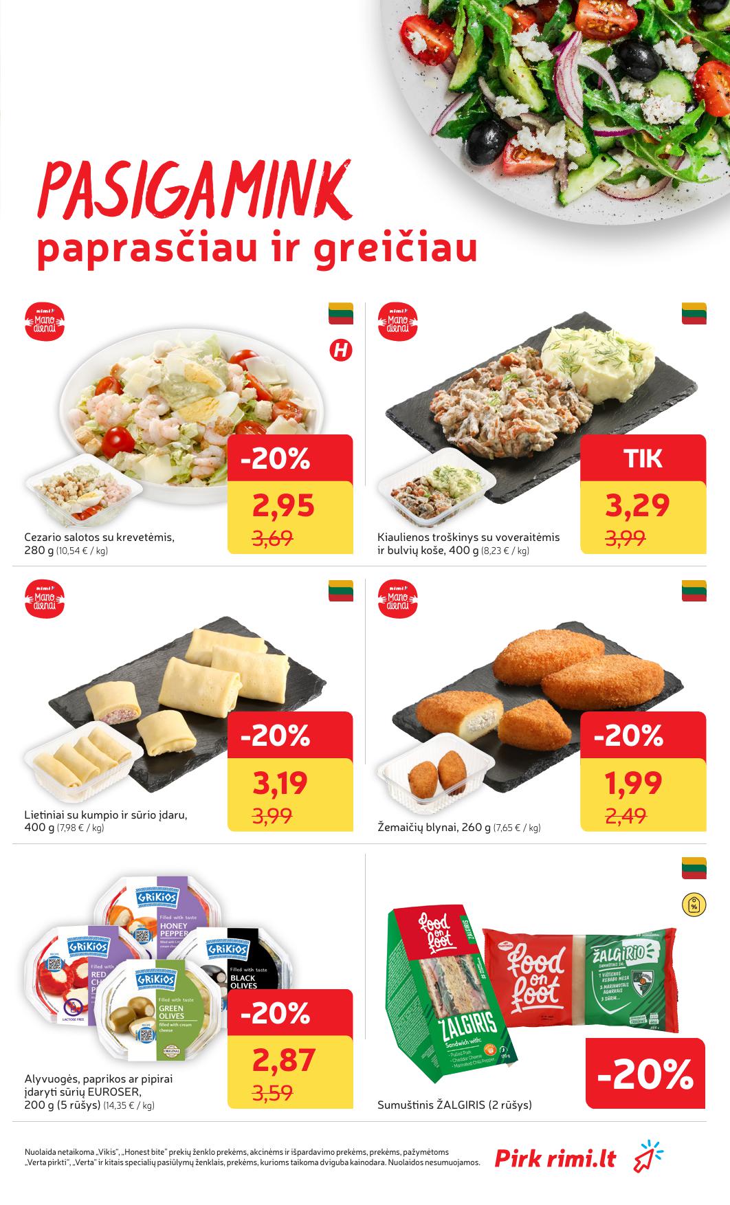 Naujausias RIMI kaininis katalogas 2025.08.19 - 2025.08.25