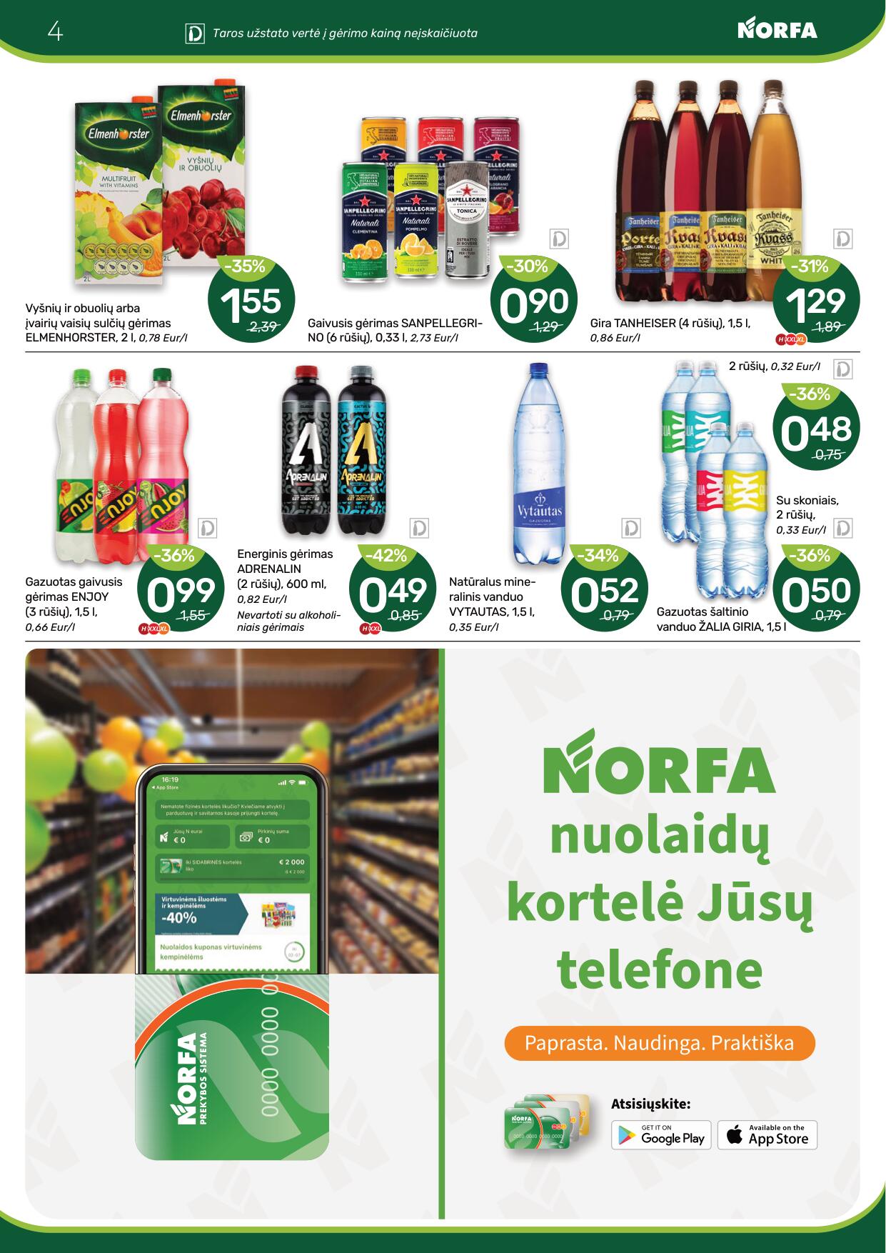 Naujausias NORFA kaininis katalogas 2024.01.04 - 2024.01.10