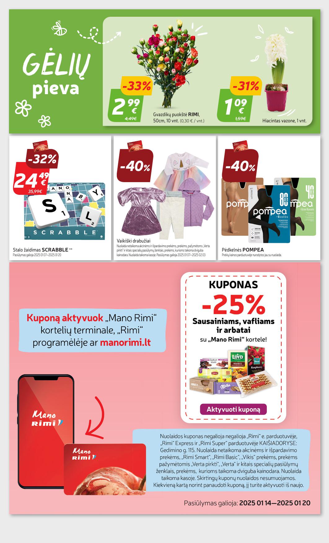Naujausias RIMI kaininis katalogas 2025.01.14 - 2025.01.20