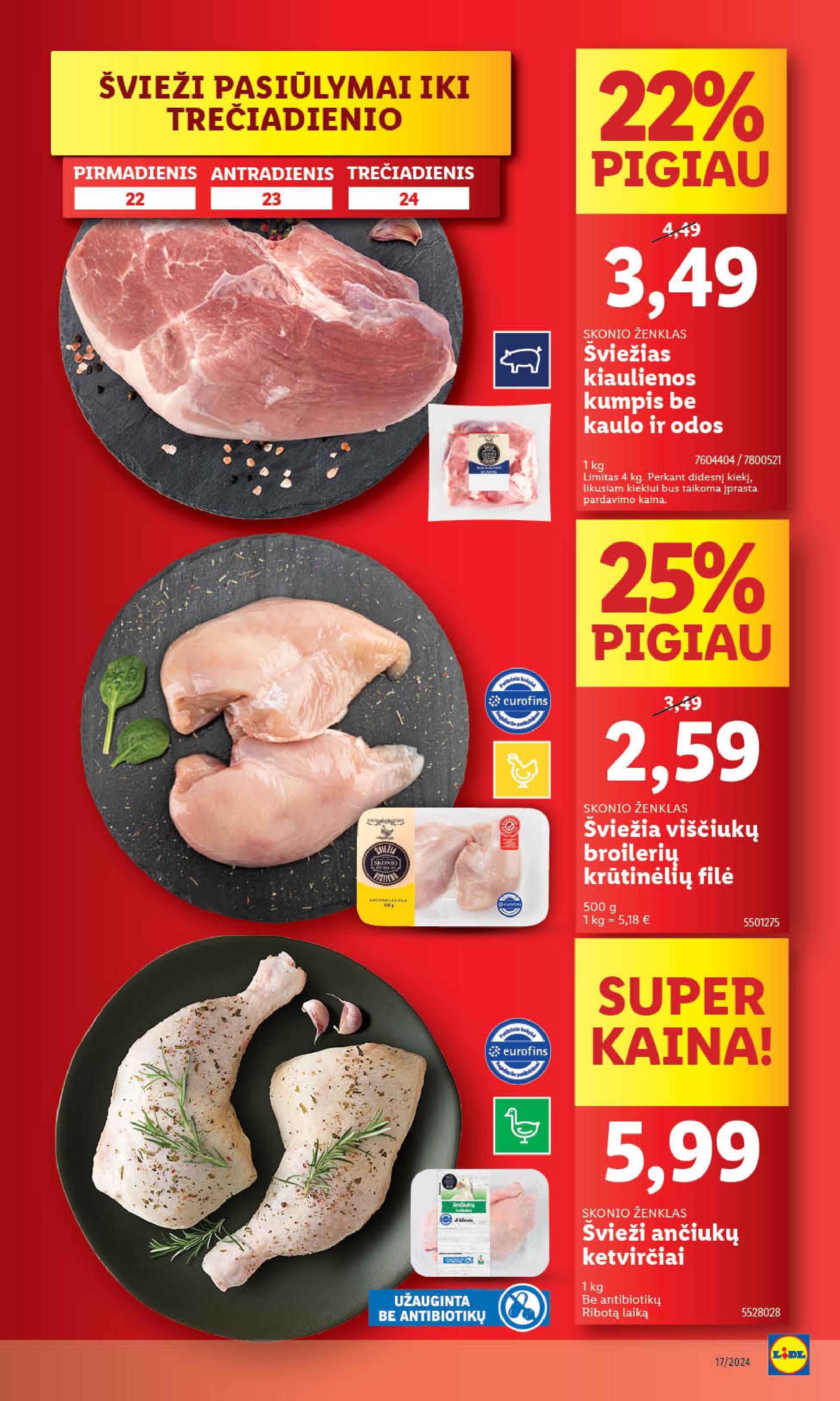 Naujausias LIDL kaininis katalogas 2024.04.22 - 2024.04.28