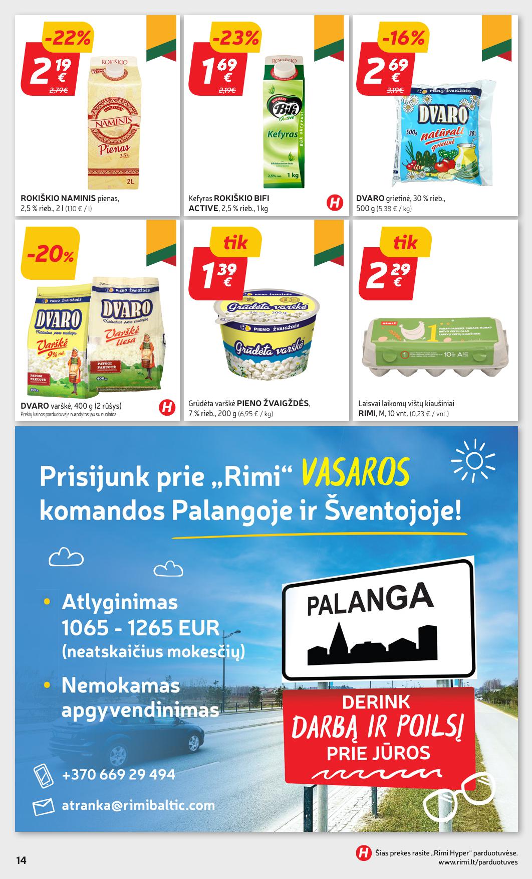 Naujausias RIMI kaininis katalogas 2025.04.01 - 2025.04.07