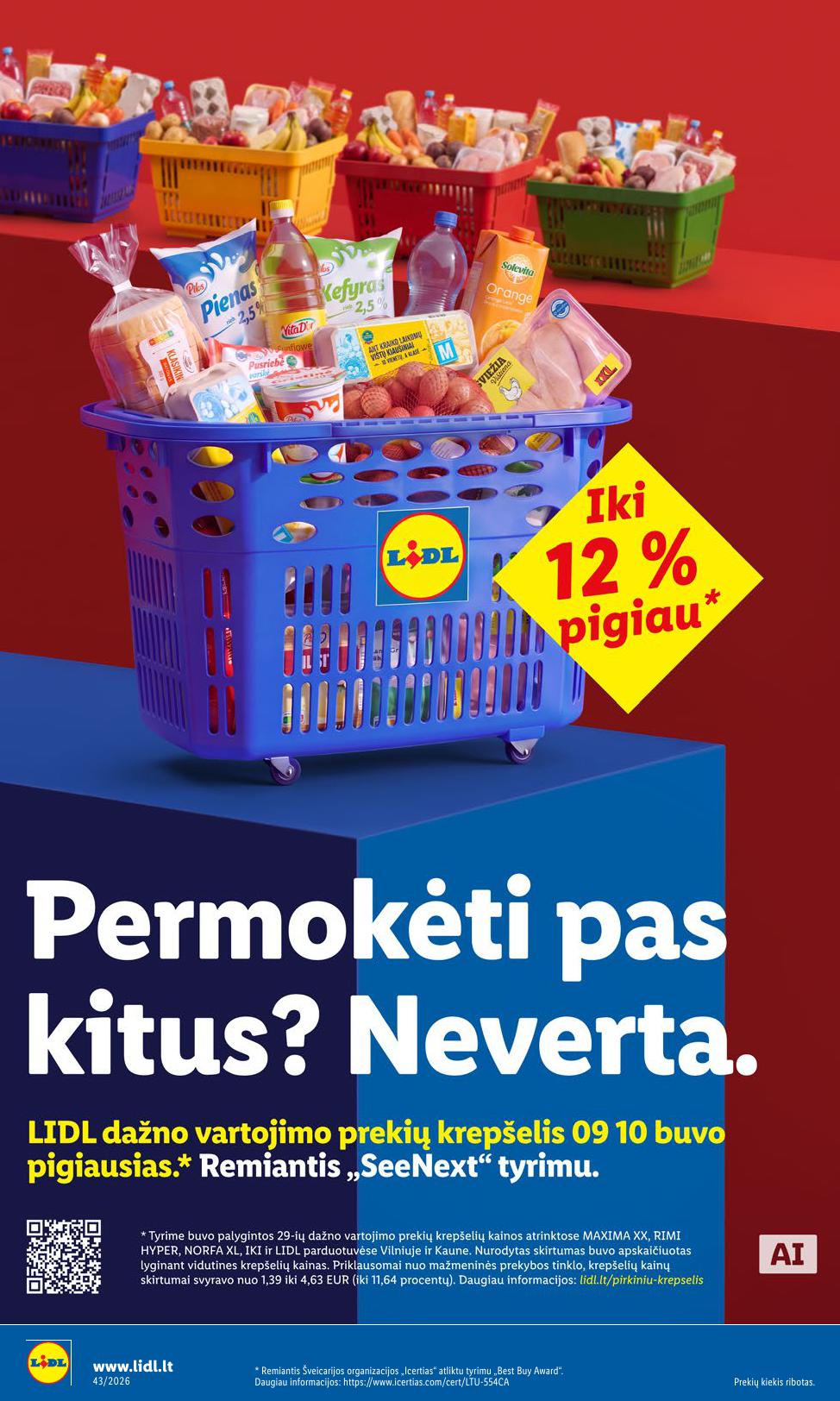 LIDL akcijų ir nuolaidų leidinys 2026.10.19 - 2026.10.25