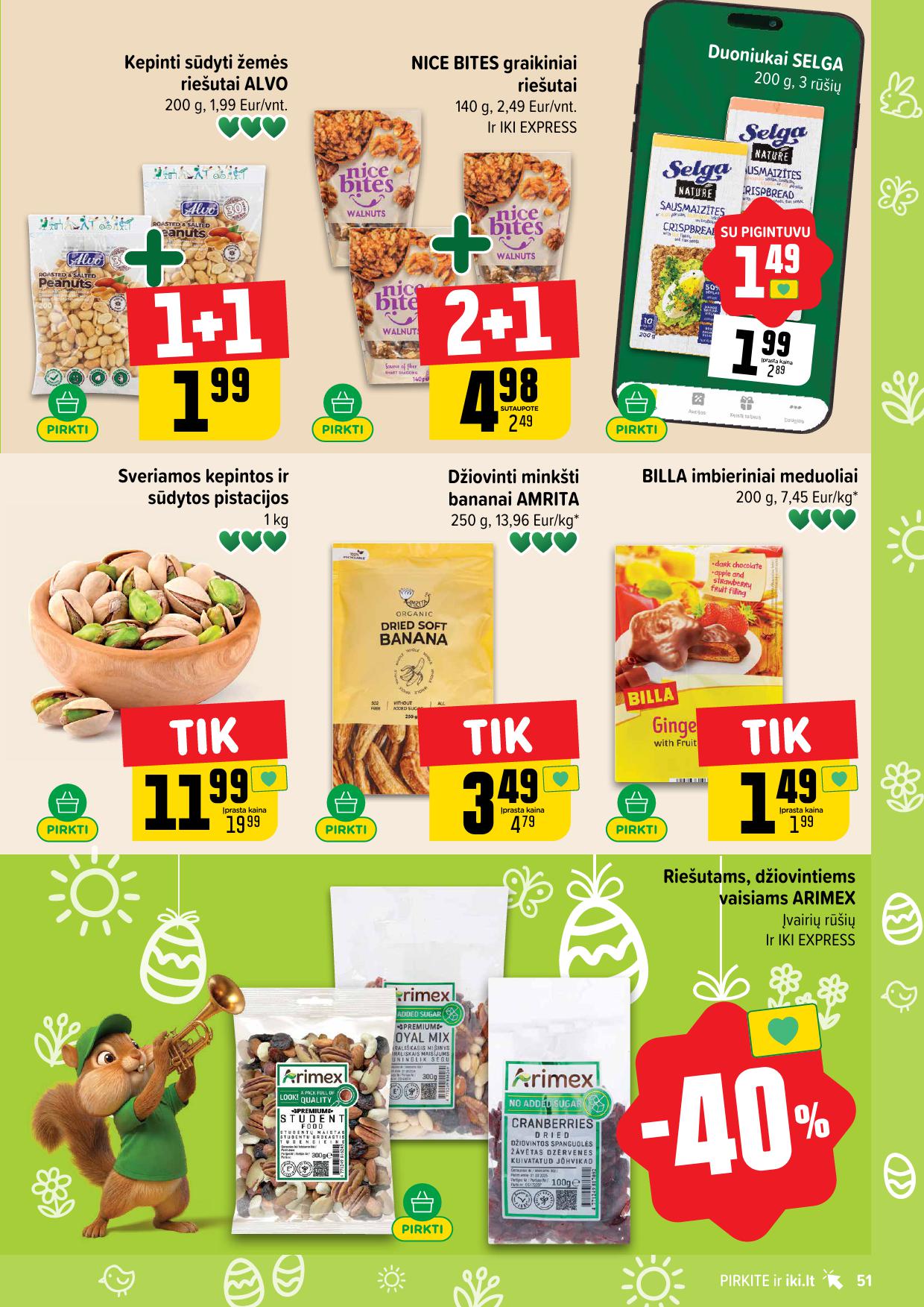Naujausias IKI kaininis katalogas 2026.03.16 - 2026.03.22