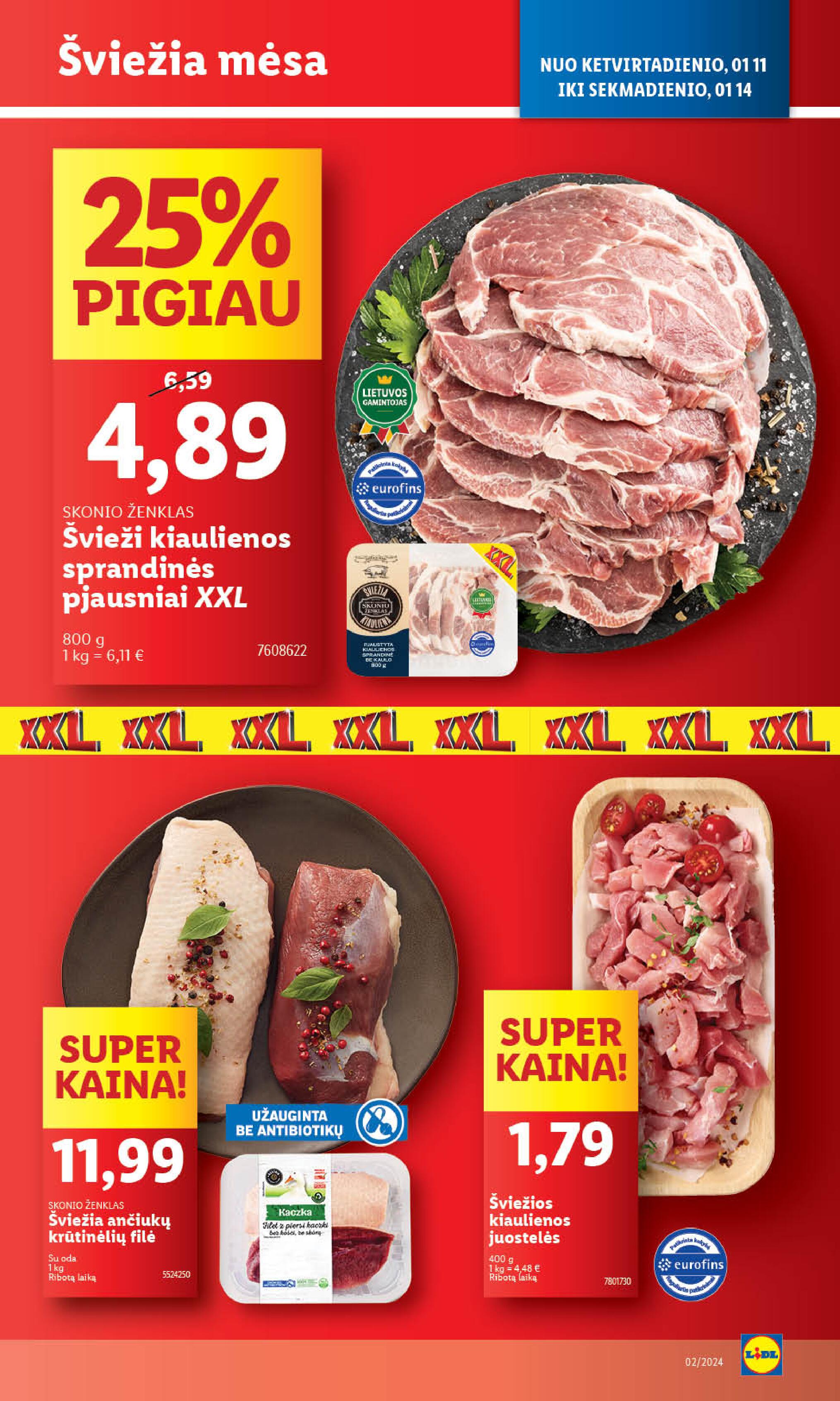 Naujausias LIDL kaininis katalogas 2024.01.08 - 2024.01.14