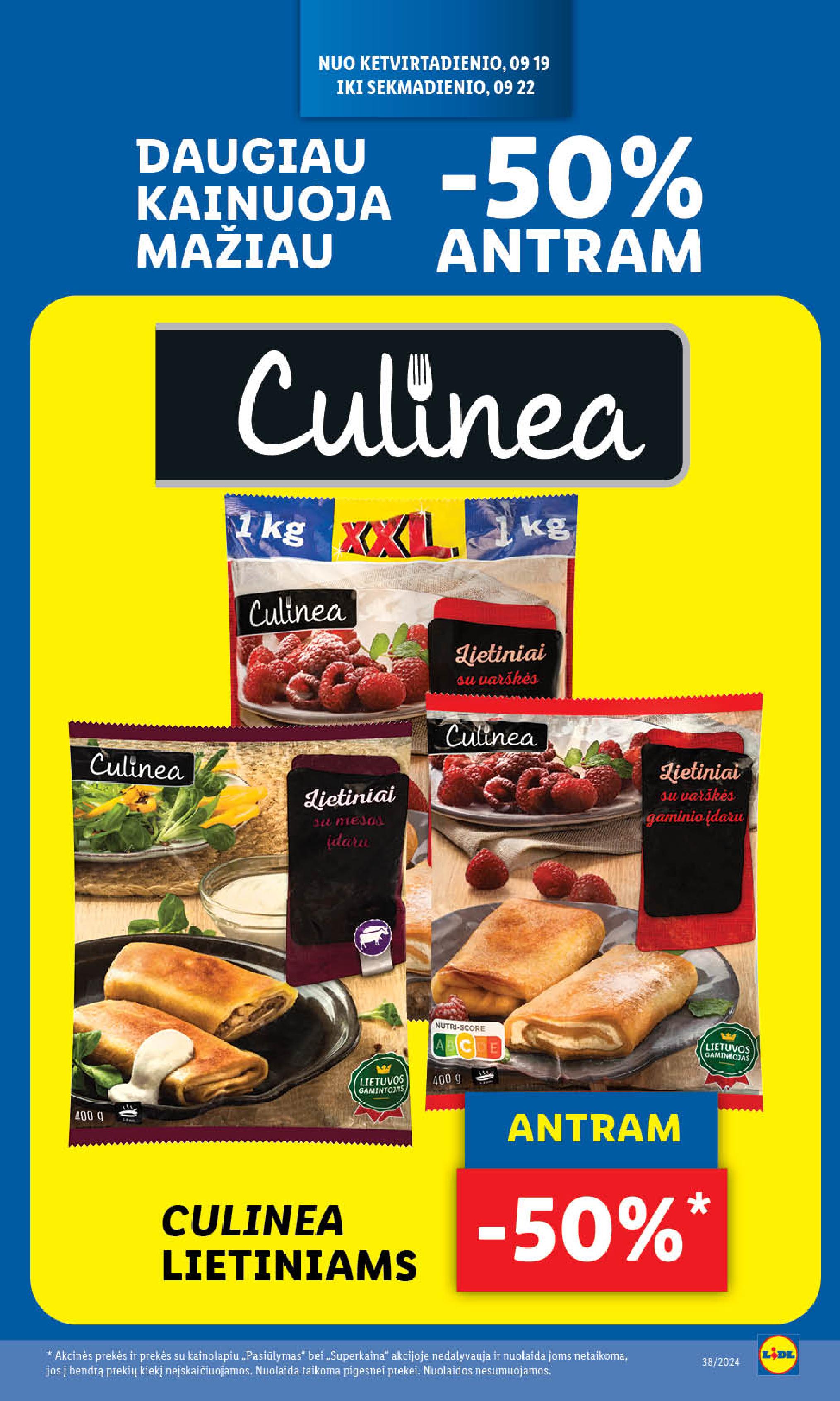 Naujausias LIDL kaininis katalogas 2024.09.16 - 2024.09.22
