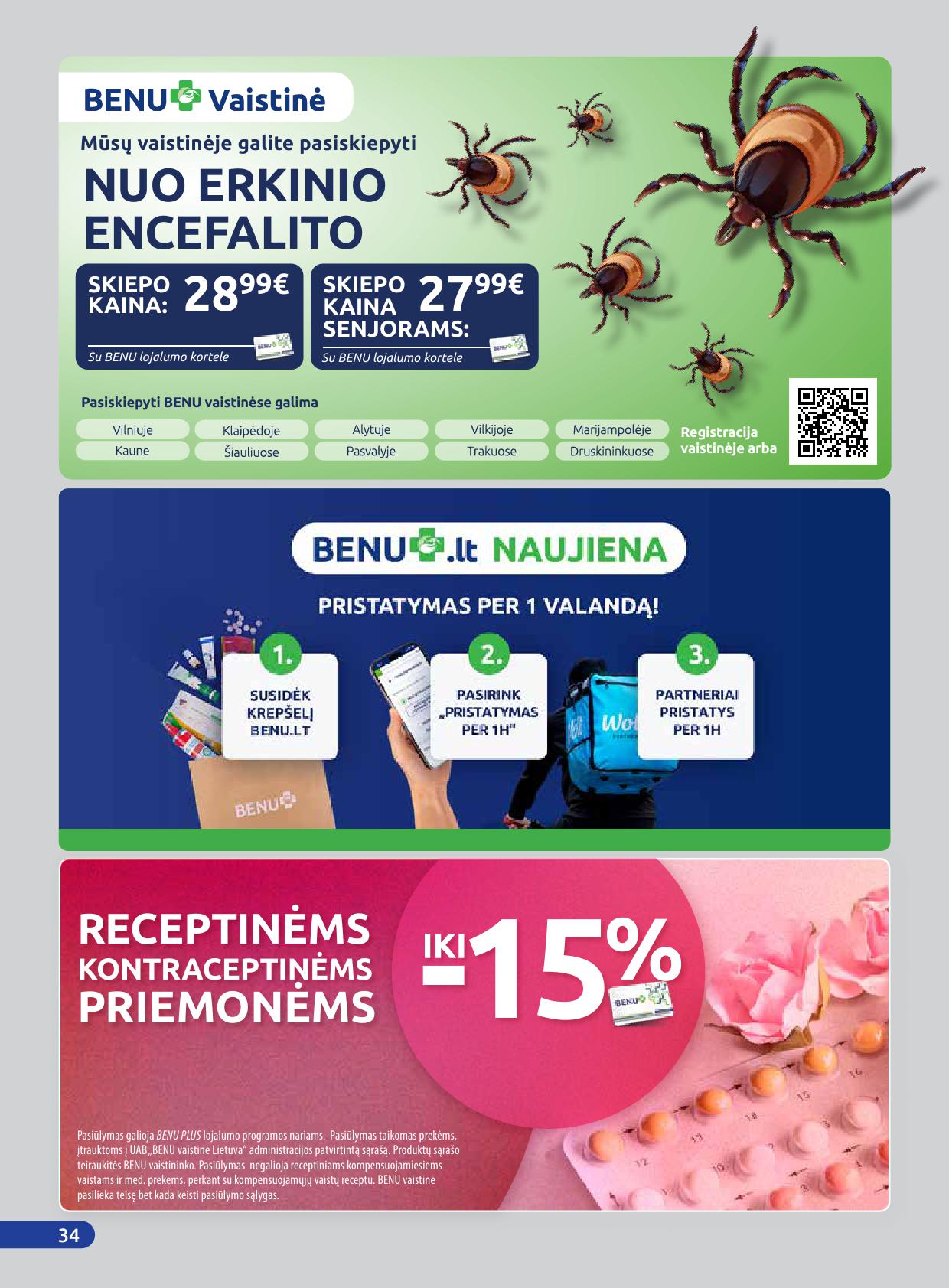 BENU vaistinės akcijų ir nuolaidų leidinys 2026.04.01 - 2026.04.30