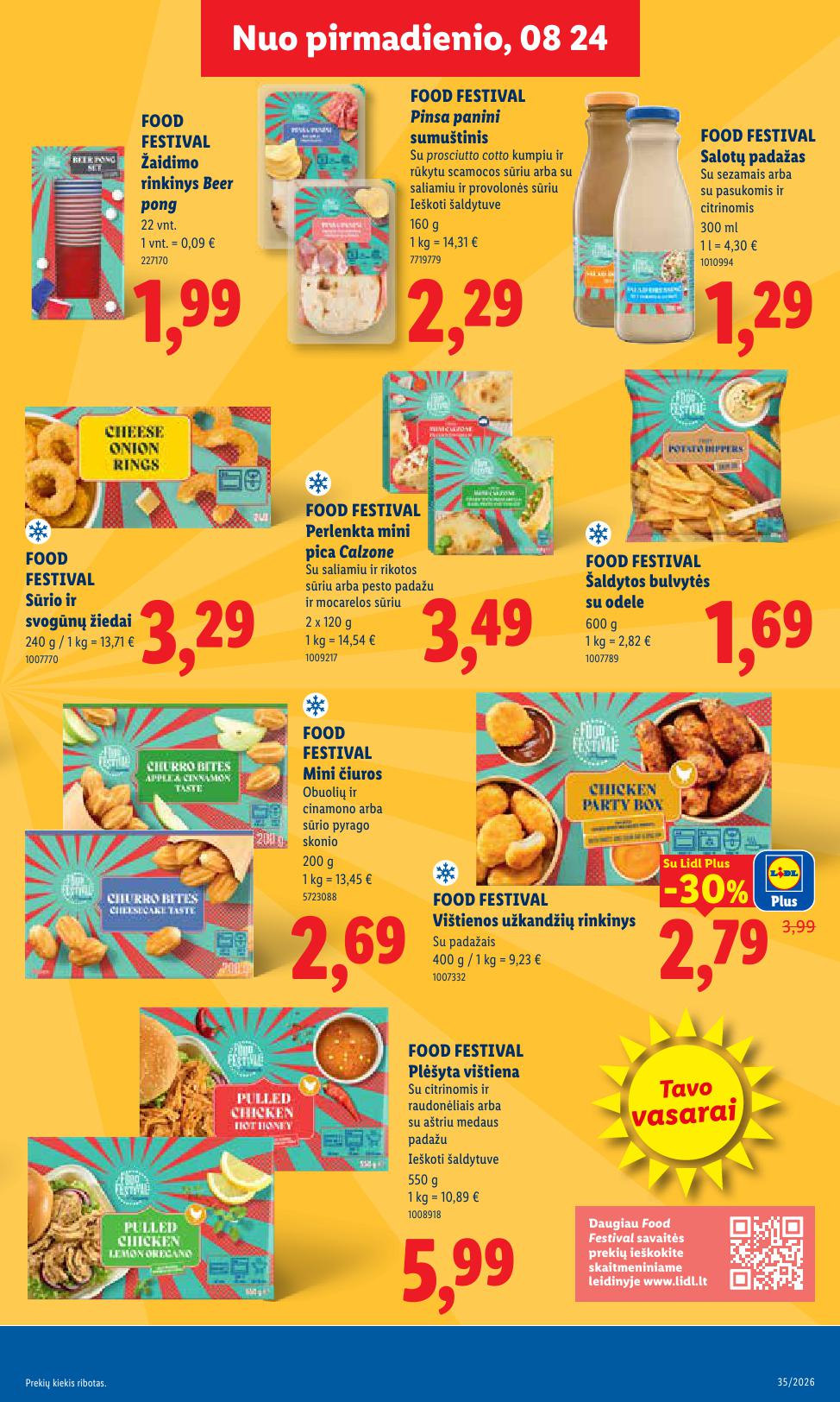 Naujausias LIDL kaininis katalogas 2026.08.24 - 2026.08.30