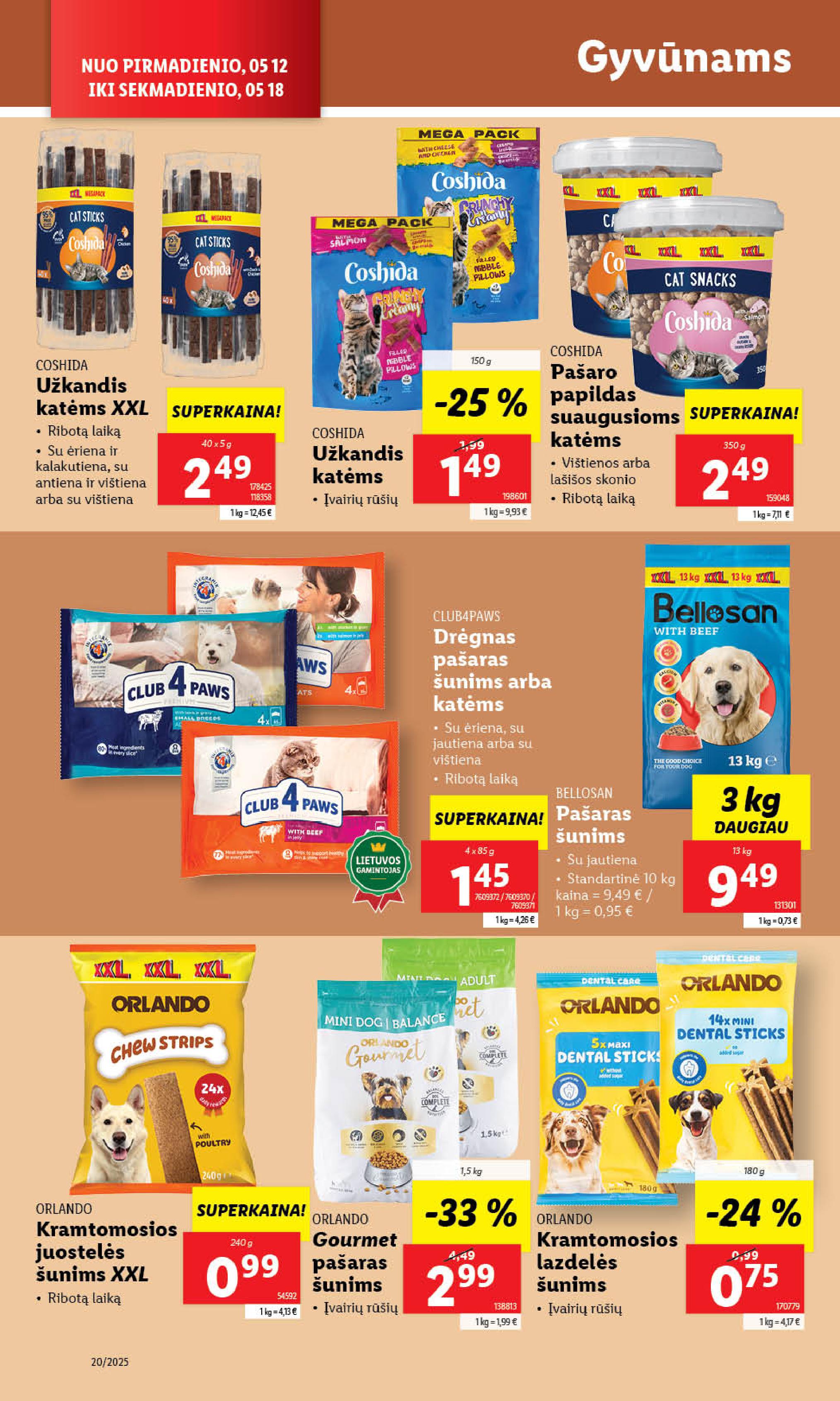 LIDL akcijų ir nuolaidų leidinys 2025.05.12 - 2025.05.18