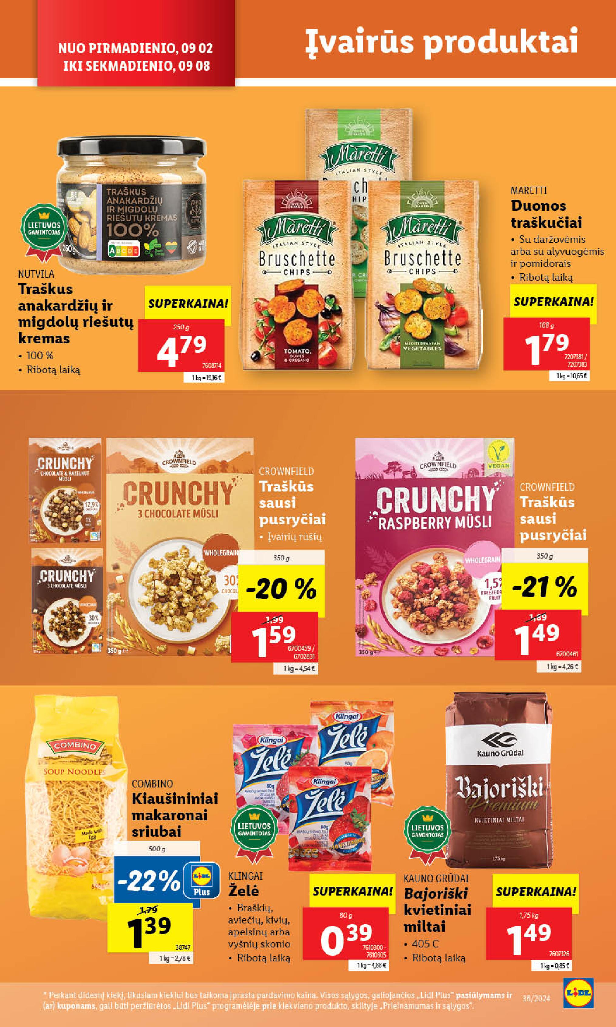Naujausias LIDL kaininis katalogas 2024.09.02 - 2024.09.08