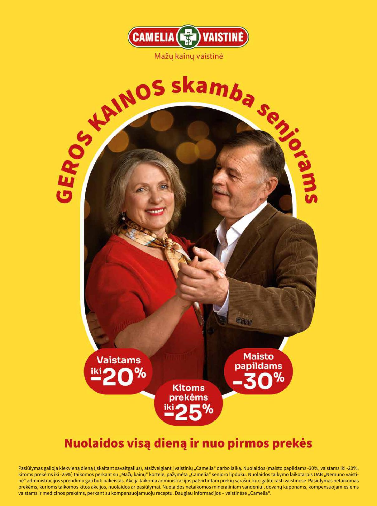 CAMELIA vaistinės akcijų leidinys 2025.05.01 - 2025.05.31